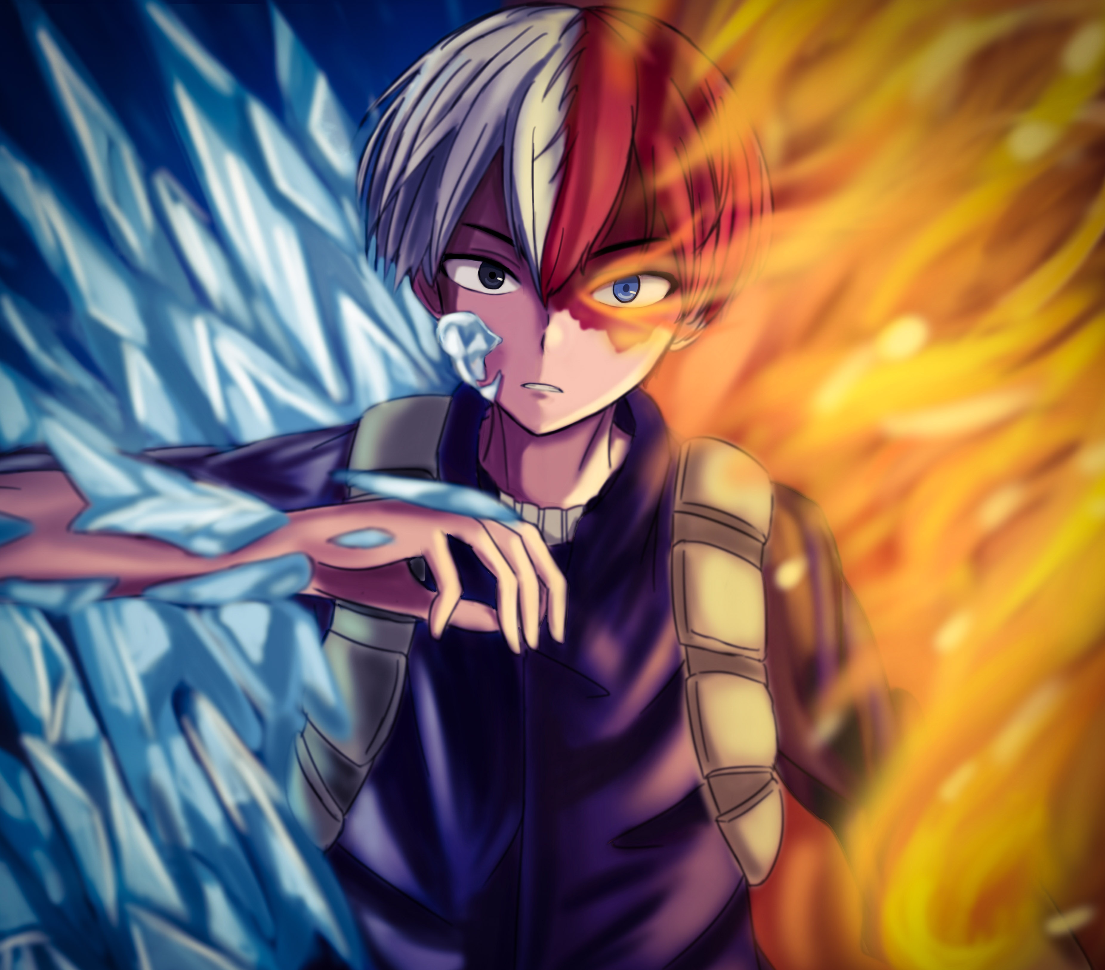 Shoto Todoroki from My Hero Academia HD Wallpaper