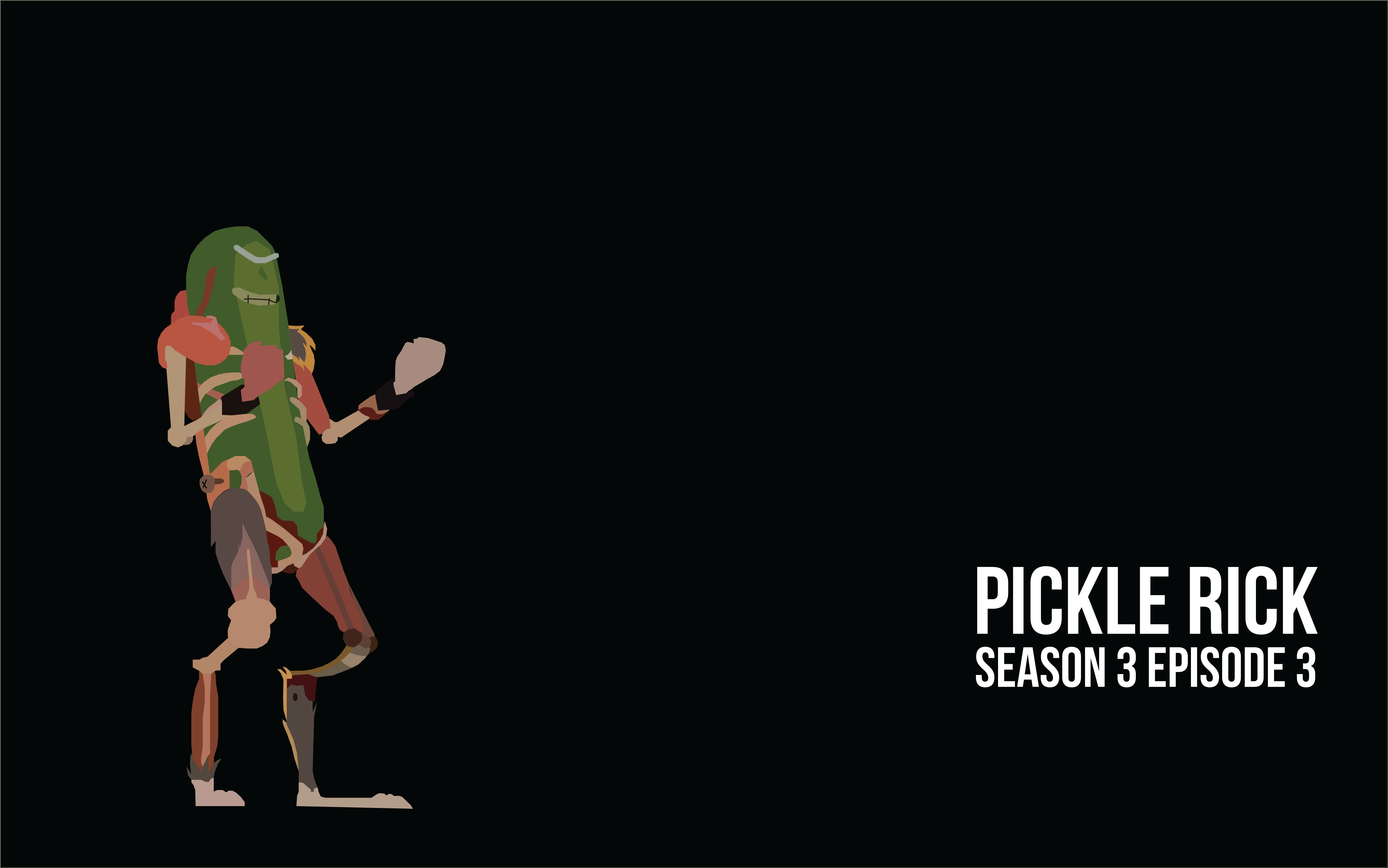 Pickle Rick from Rick and Morty HD Wallpaper