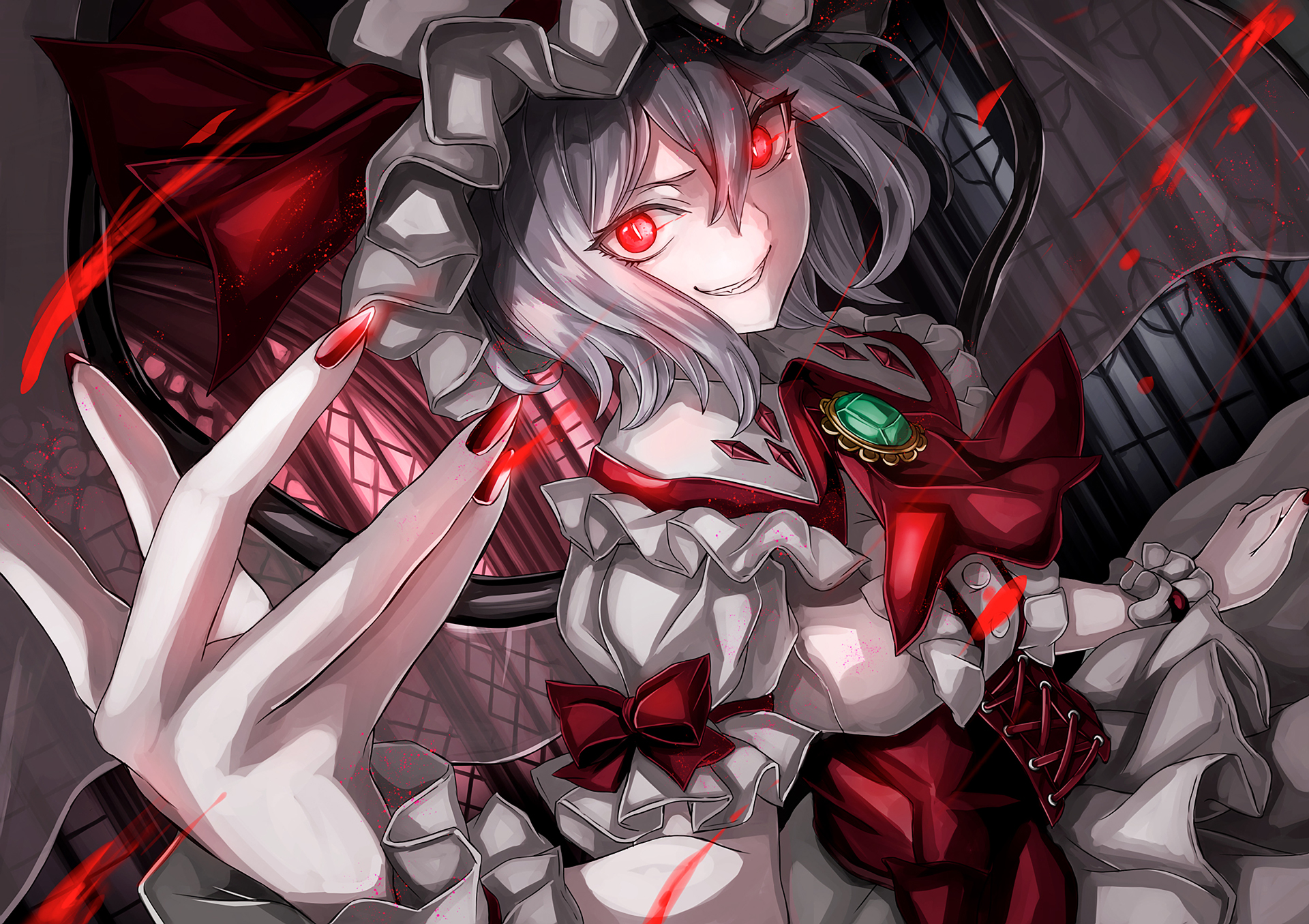 Remilia Scarlet from Touhou Project HD Wallpaper