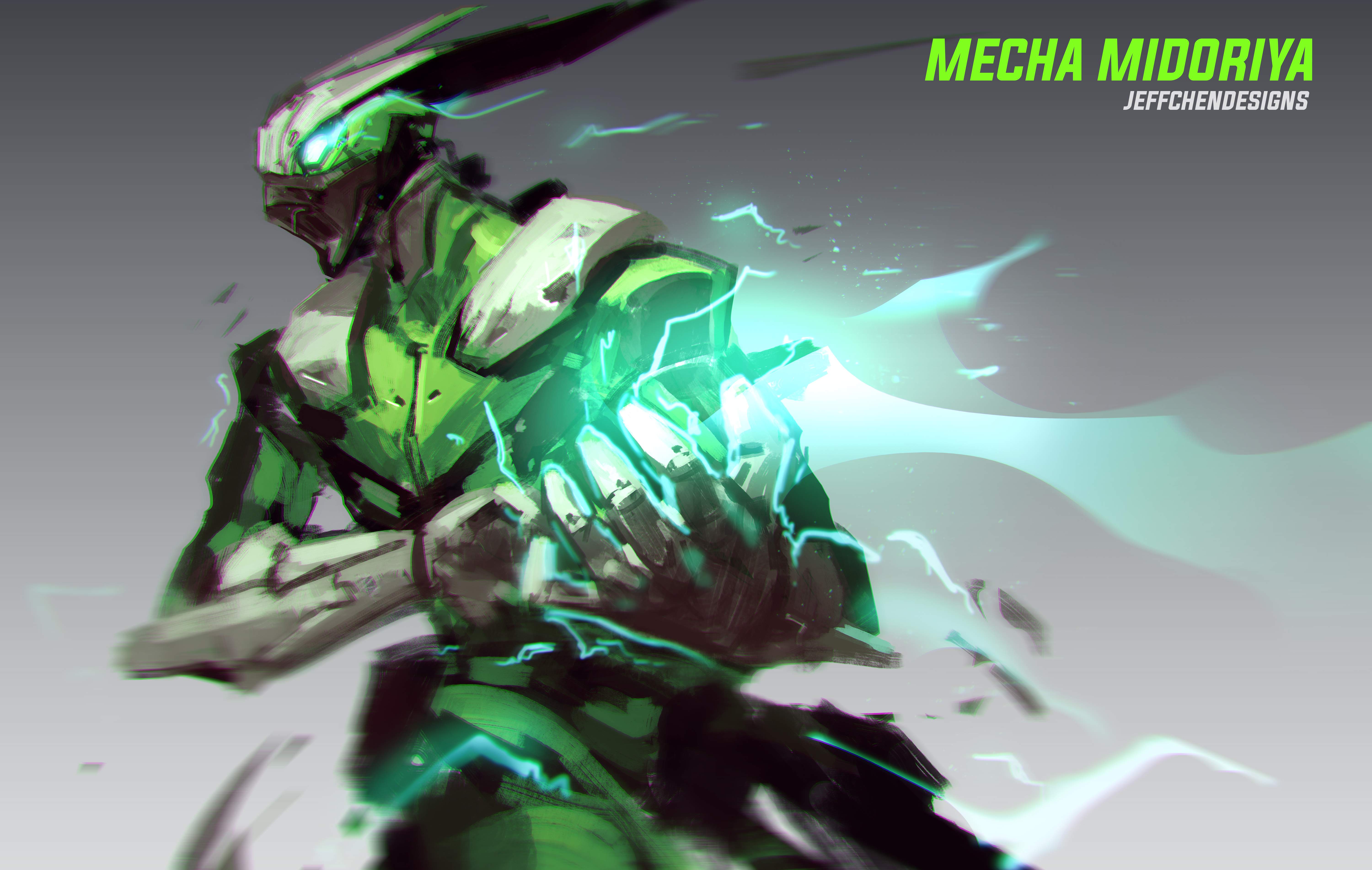 Mecha Midoriya from My Hero Academia HD Wallpaper
