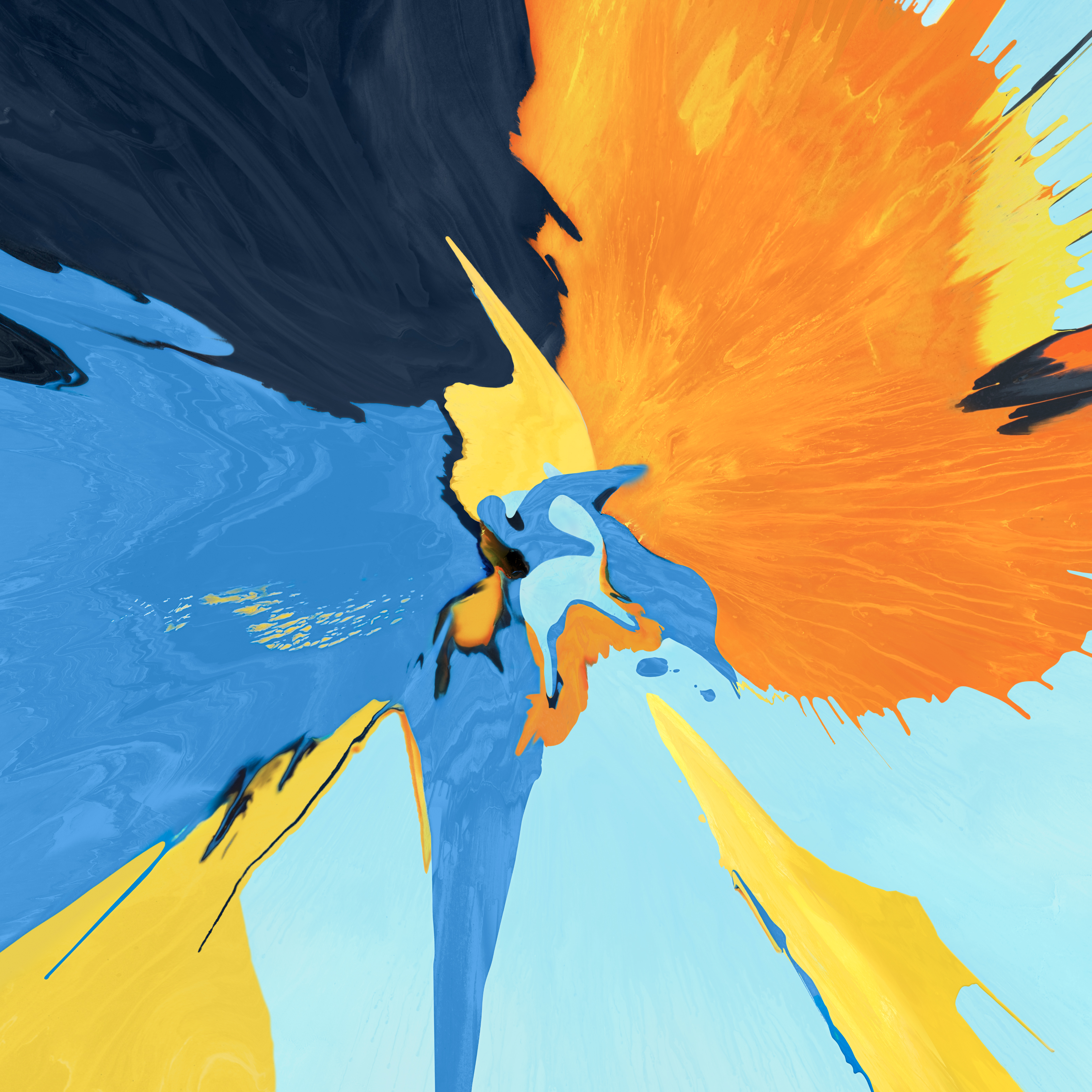 Colorful Paint Splash iPad Pro 2018 Stock HD Wallpaper