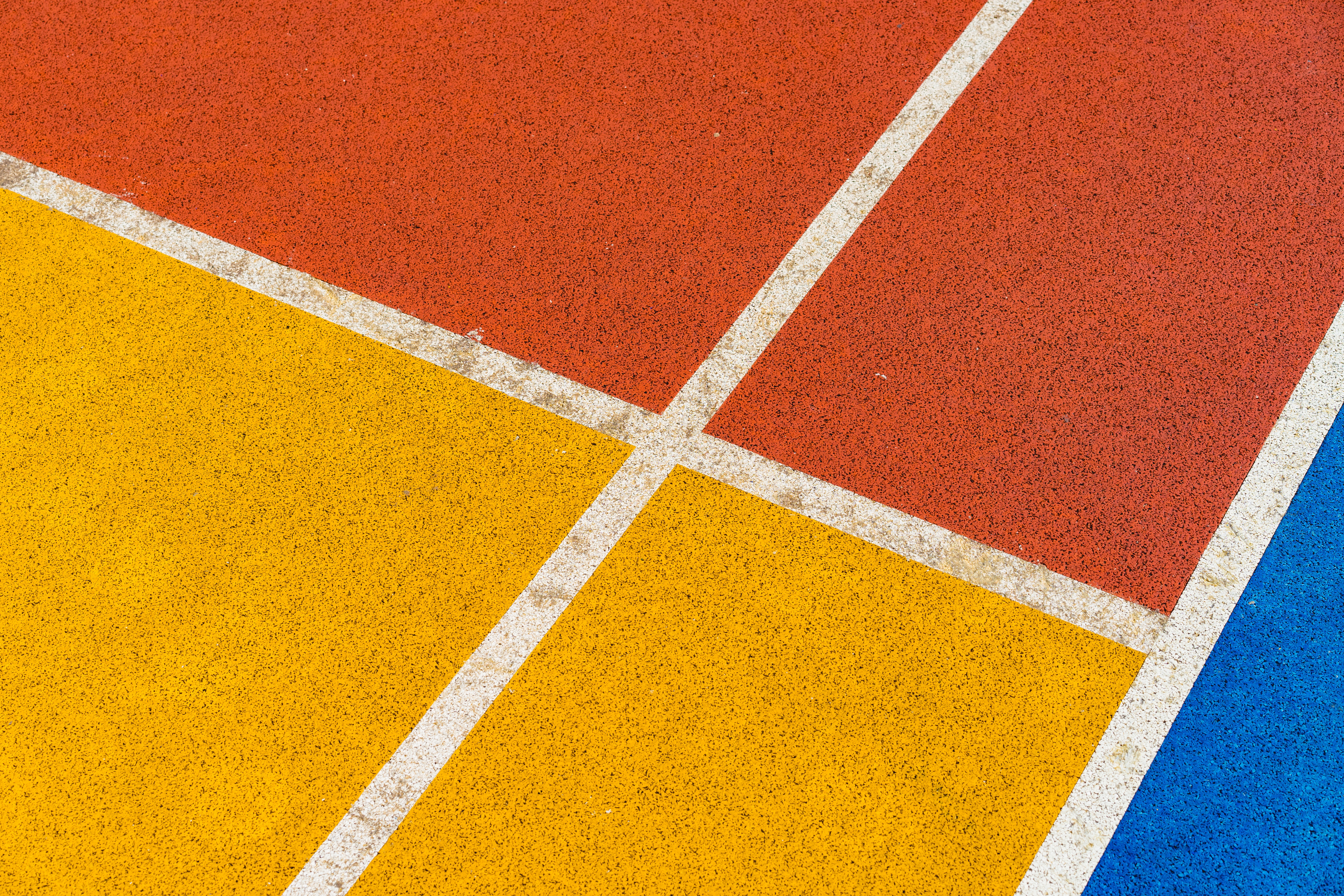 Abstract pattern of colored court lines HD Wallpaper
