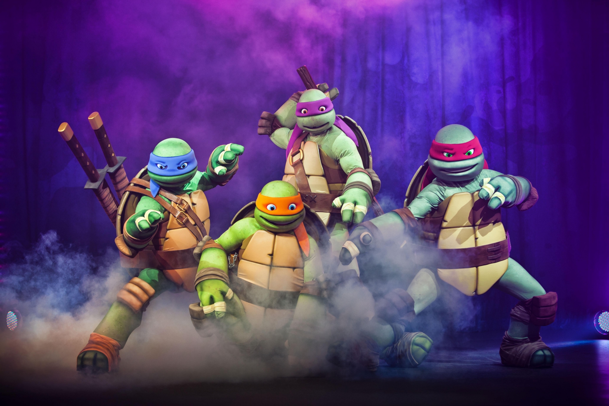 Teenage Mutant Ninja Turtles on Stage HD Wallpaper