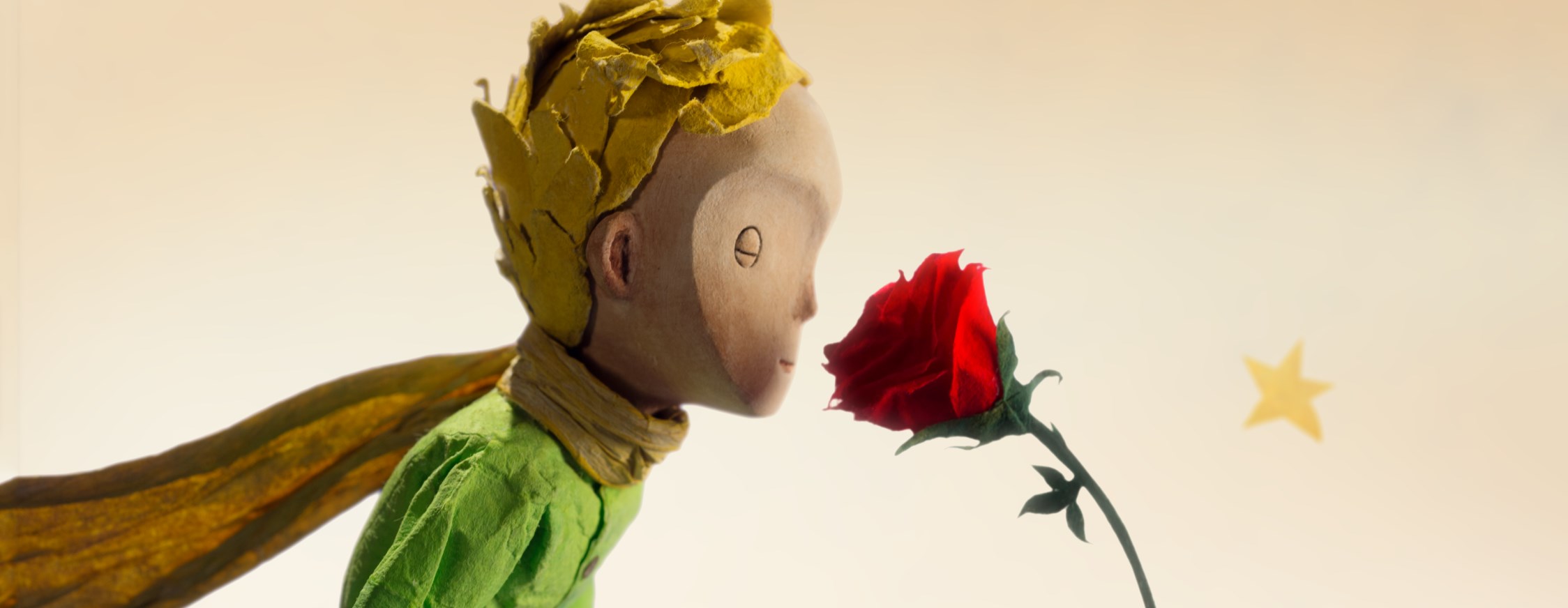 The Little Prince with a Rose and a Star HD Wallpaper