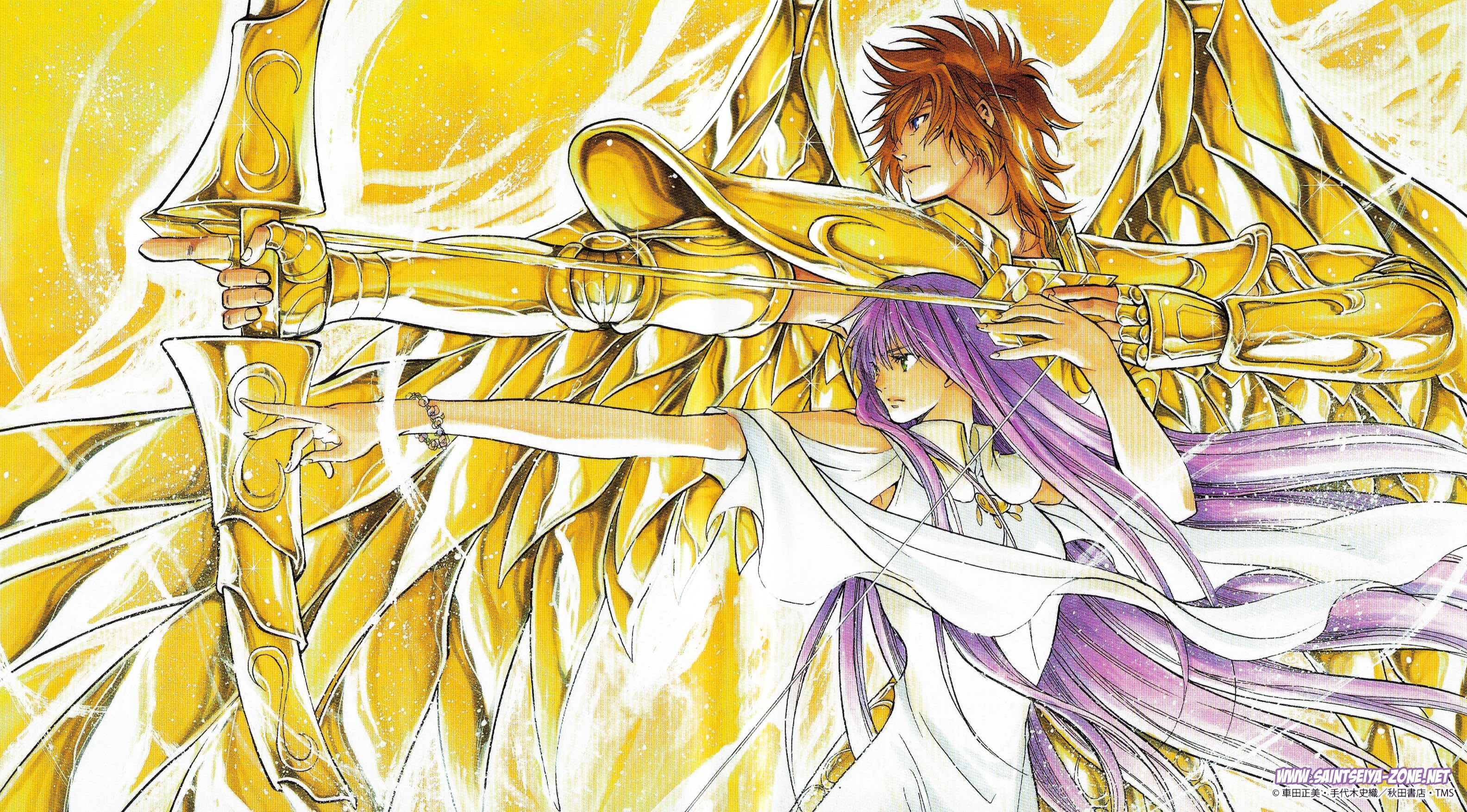 Seiya and Saori from Saint Seiya HD Wallpaper