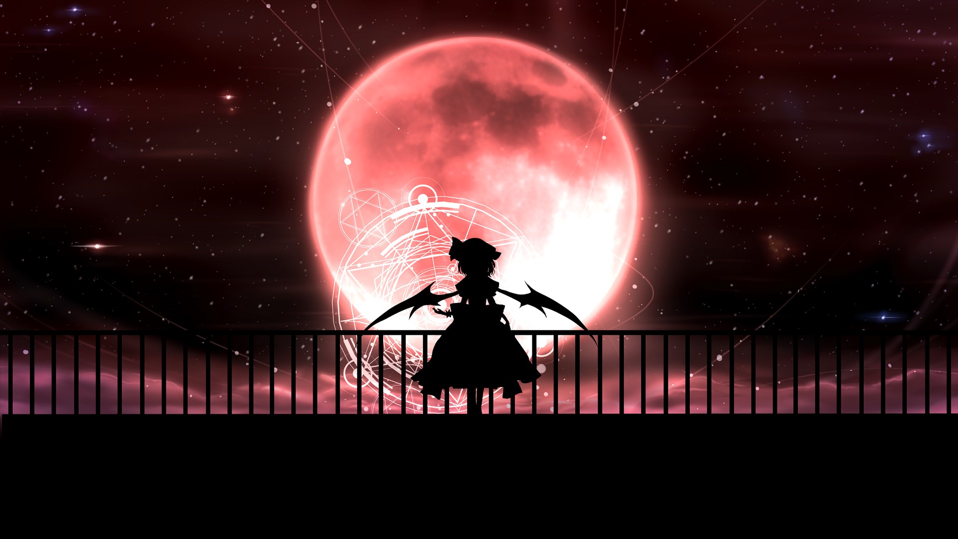 Remilia Scarlet from Touhou Project HD Wallpaper