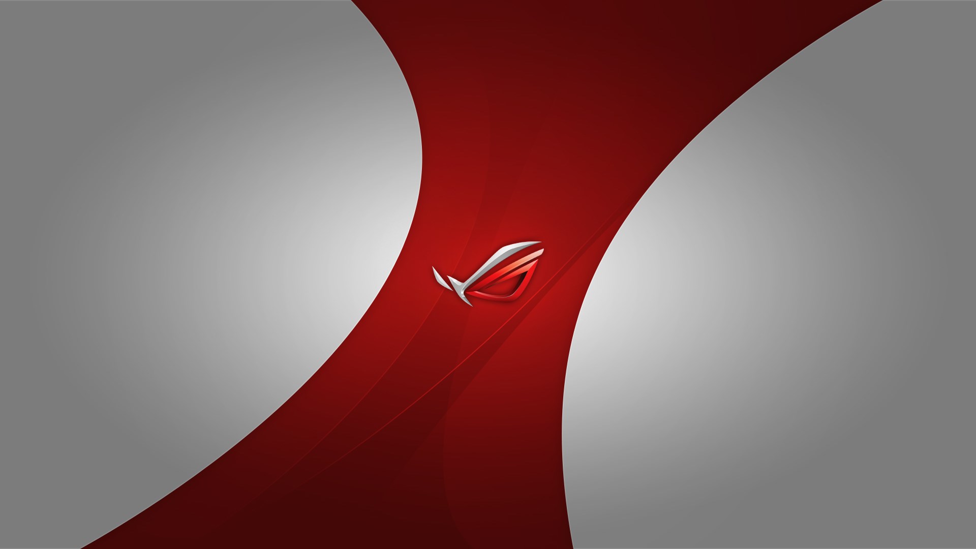 ASUS ROG logo on red and grey background HD Wallpaper