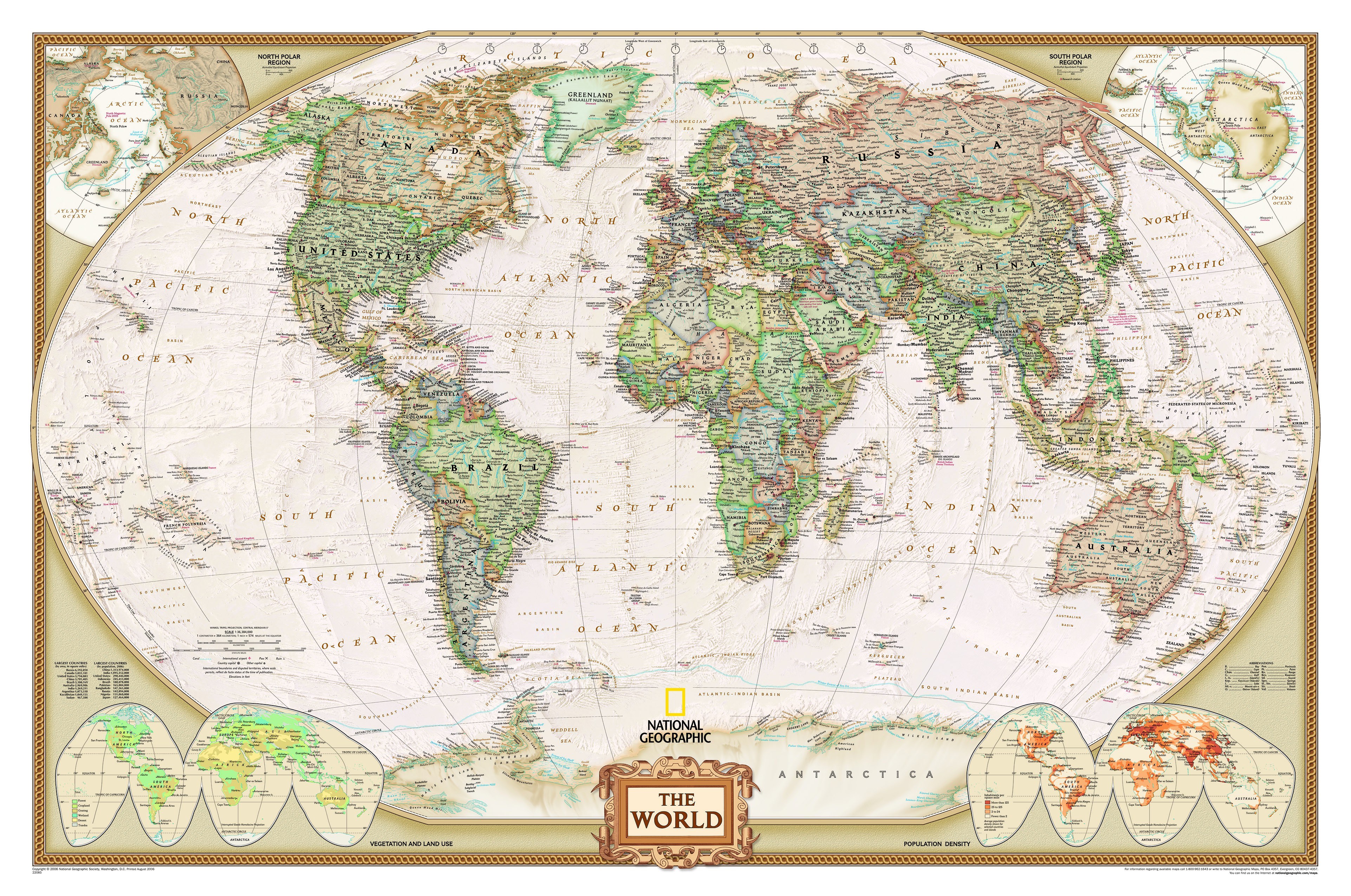 National Geographic World Map HD Wallpaper