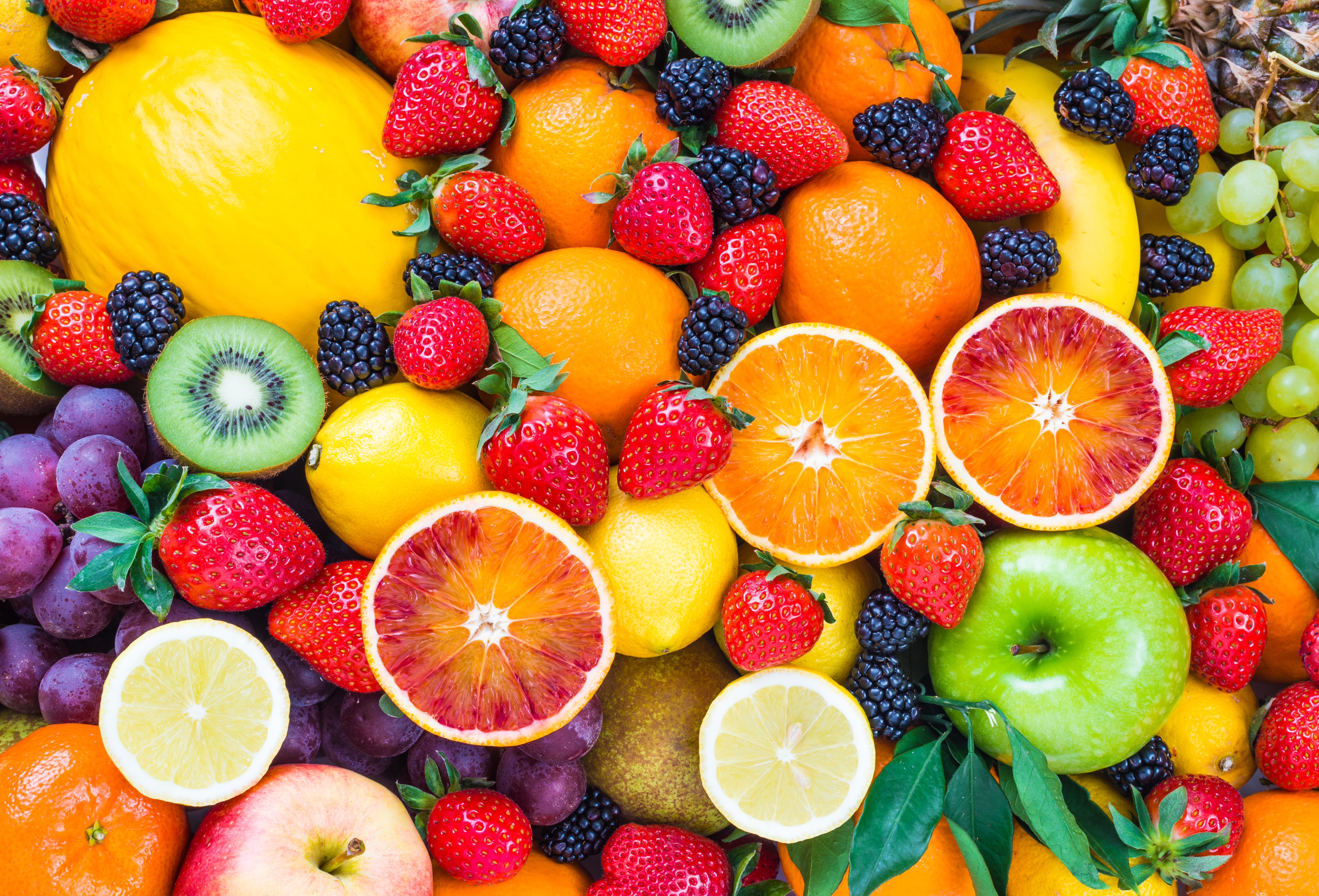 Assortment of Fresh Fruits HD Wallpaper