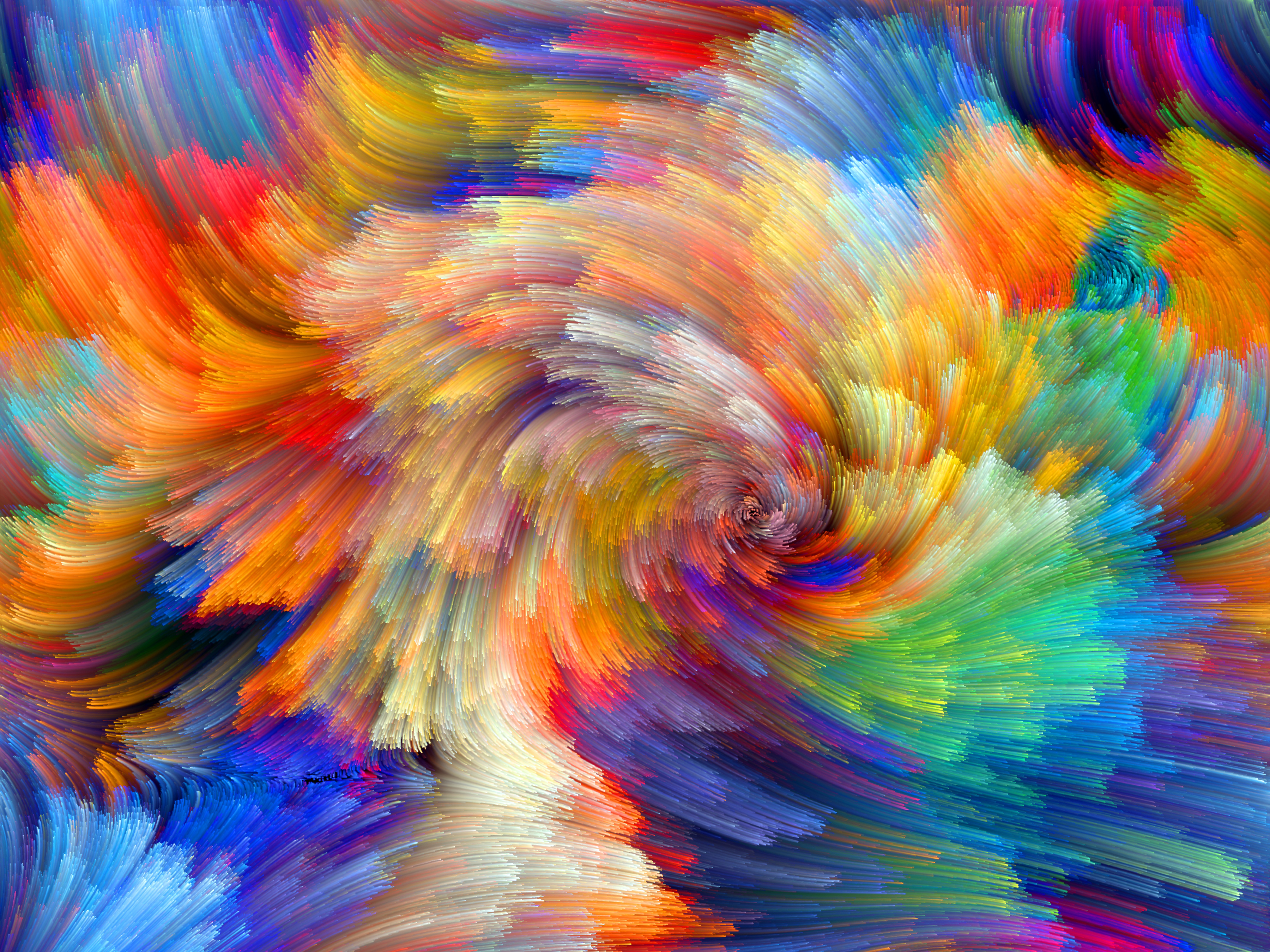 Abstract colorful paint swirl HD Wallpaper
