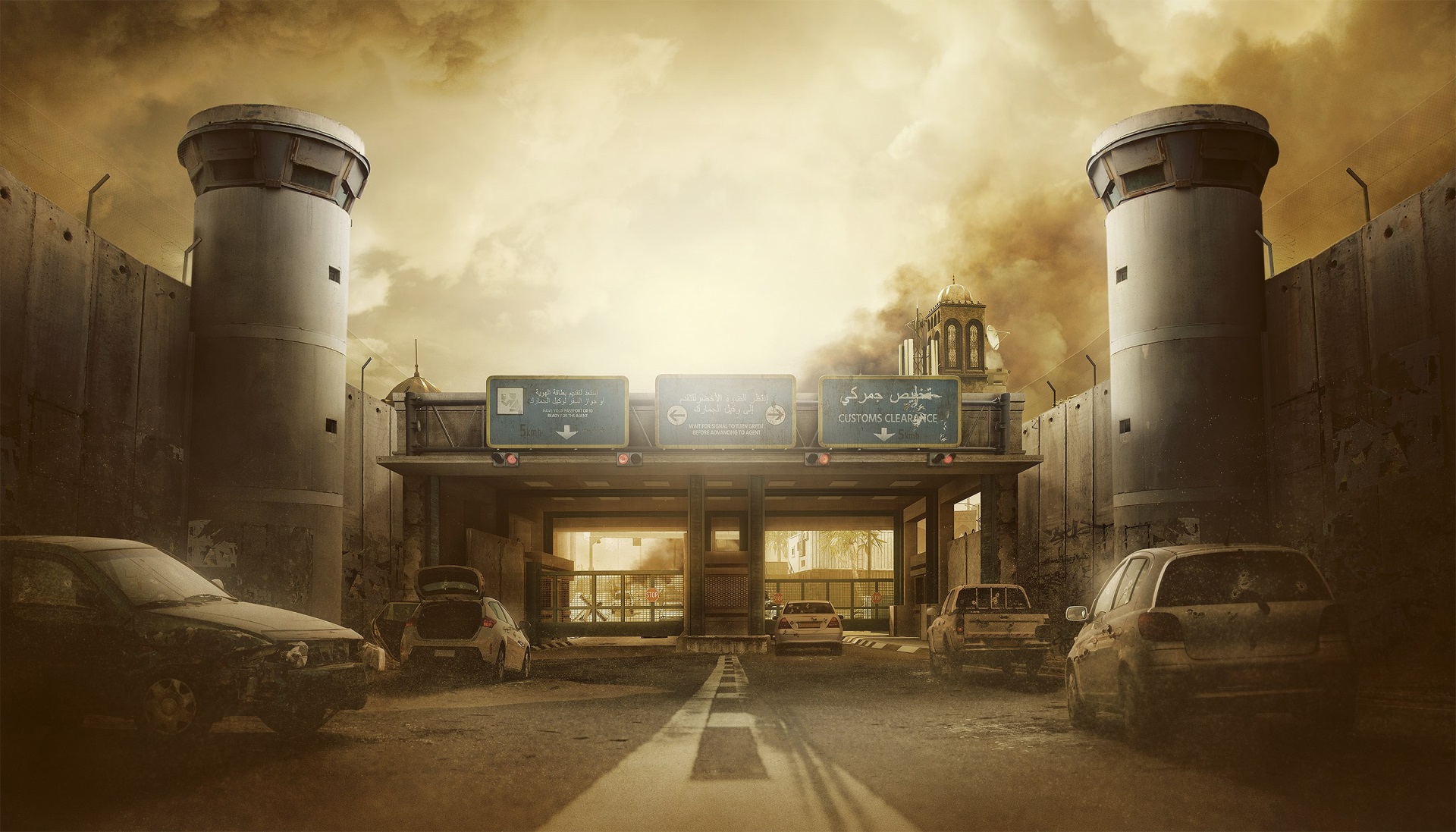Rainbow Six Siege Border Map Customs Checkpoint HD Wallpaper