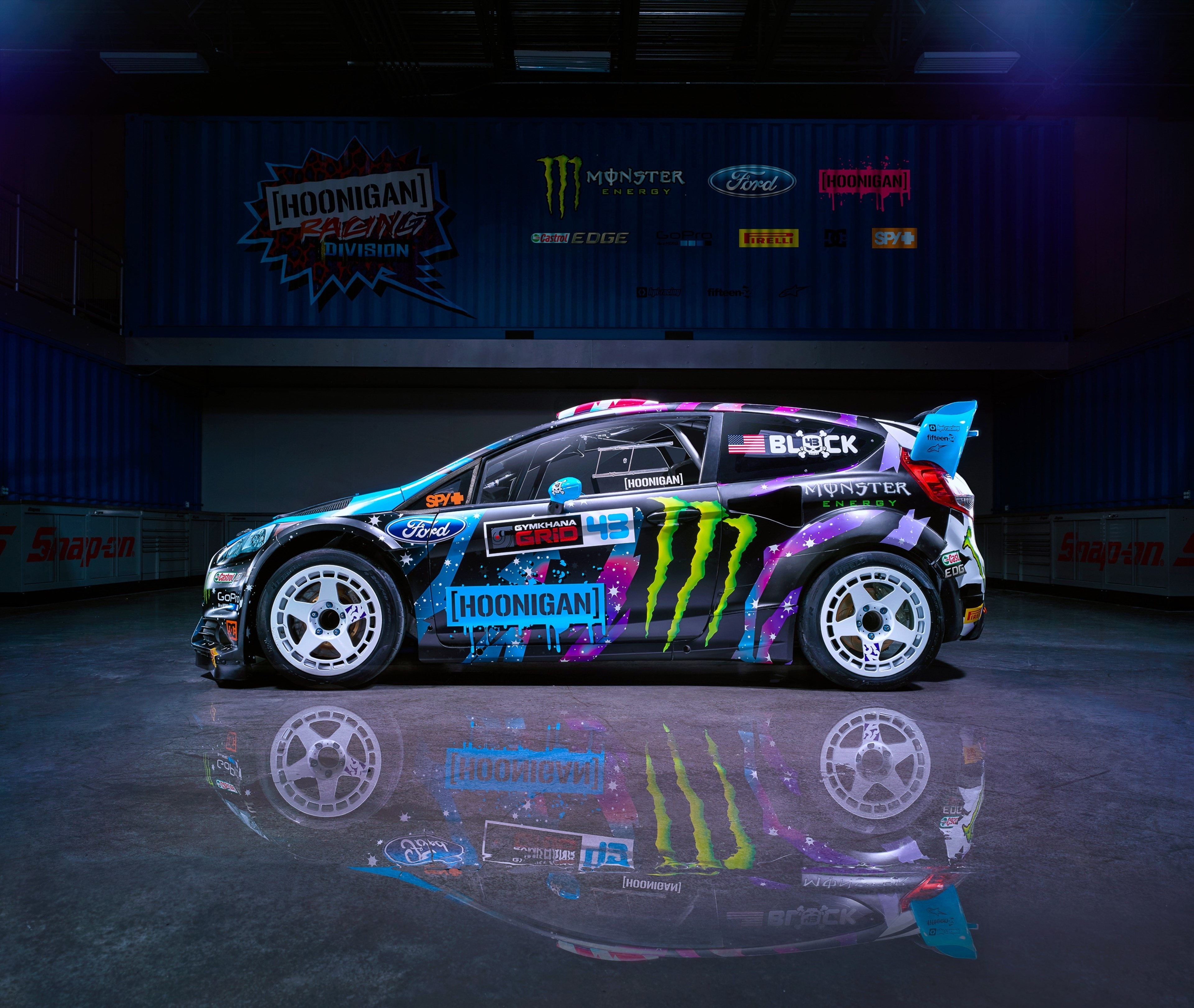 Ken Block's Hoonigan Ford Fiesta 4K HD Wallpaper