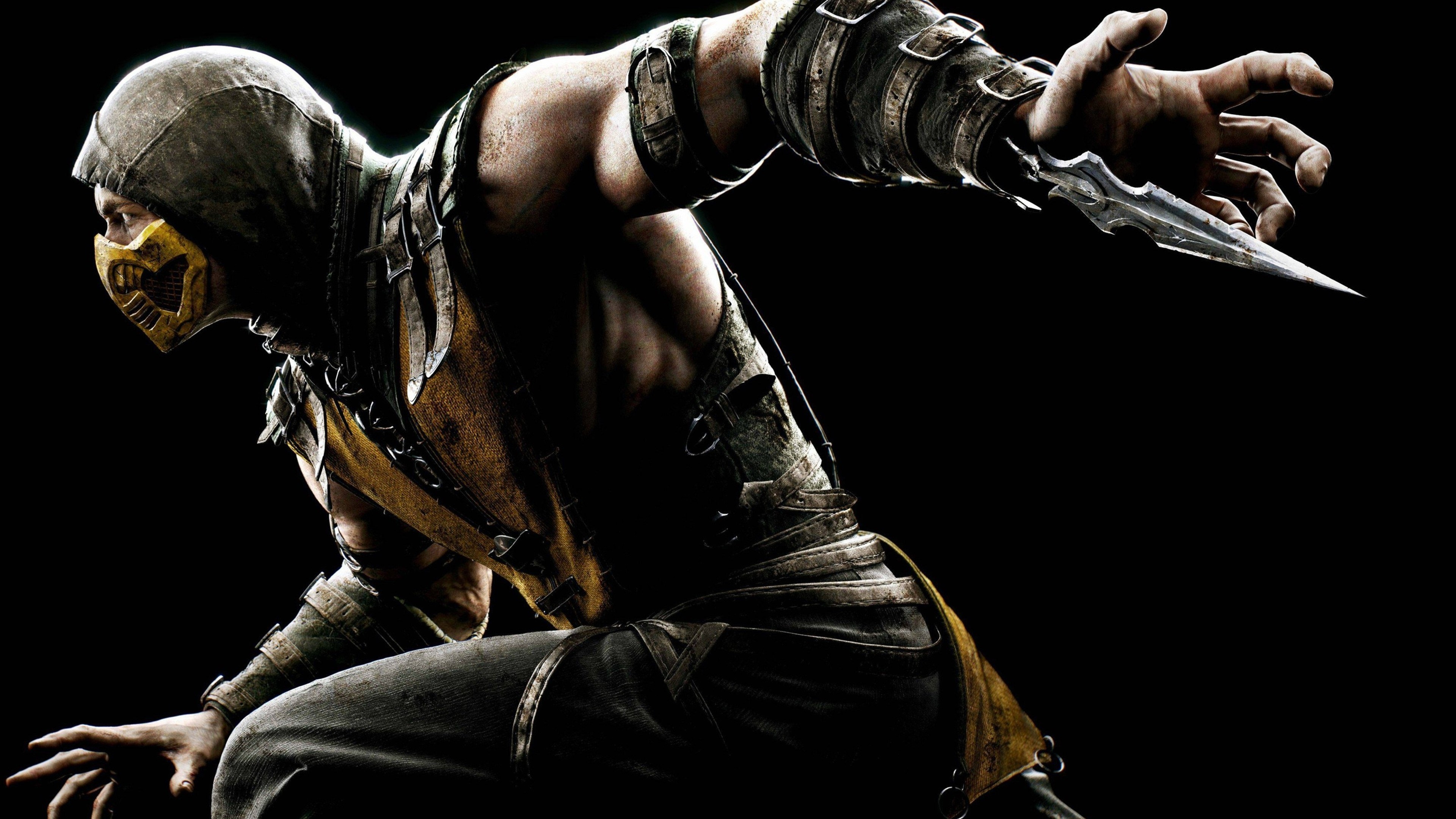 Scorpion from Mortal Kombat 4K HD Wallpaper