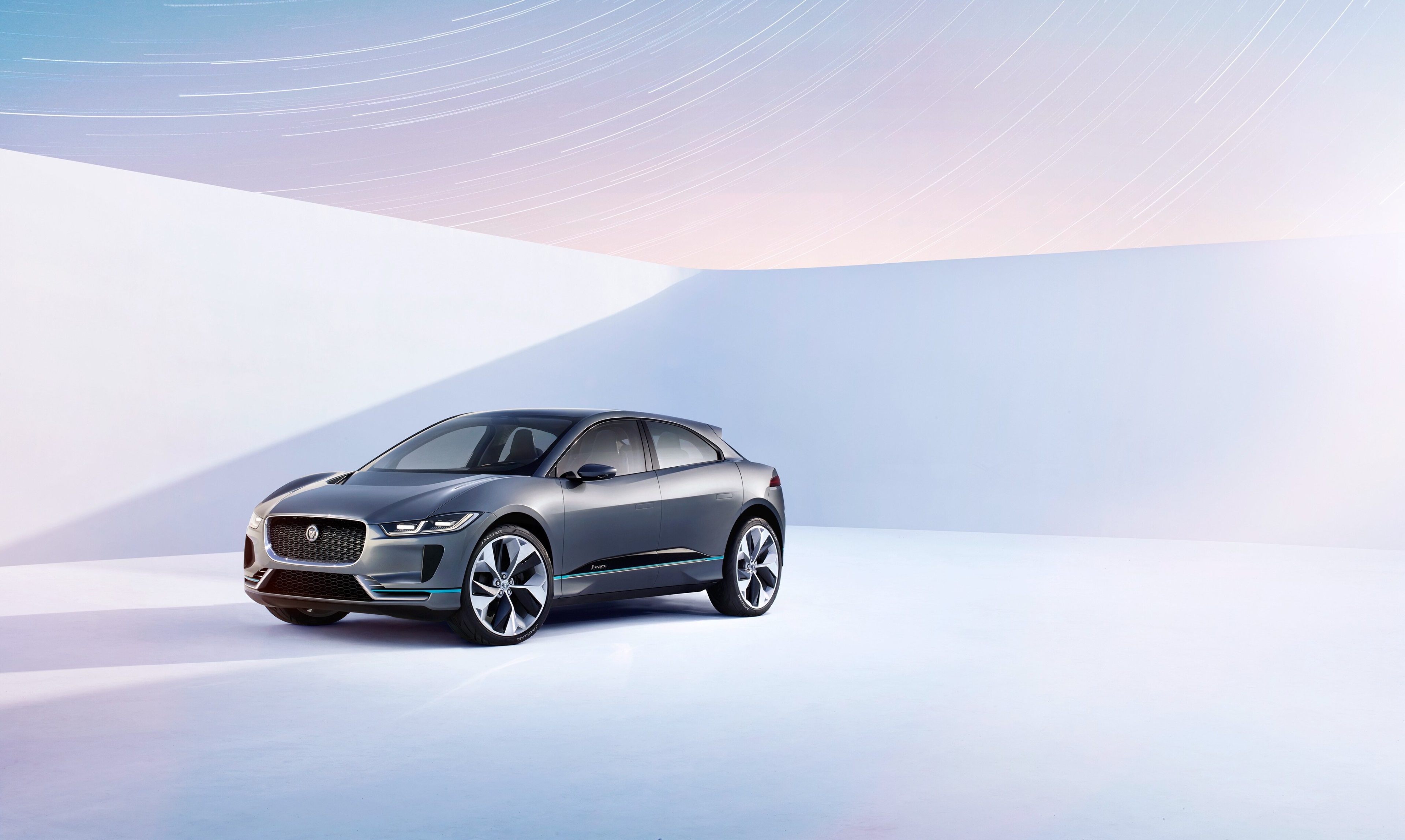 Jaguar I-Pace concept car in studio HD Wallpaper