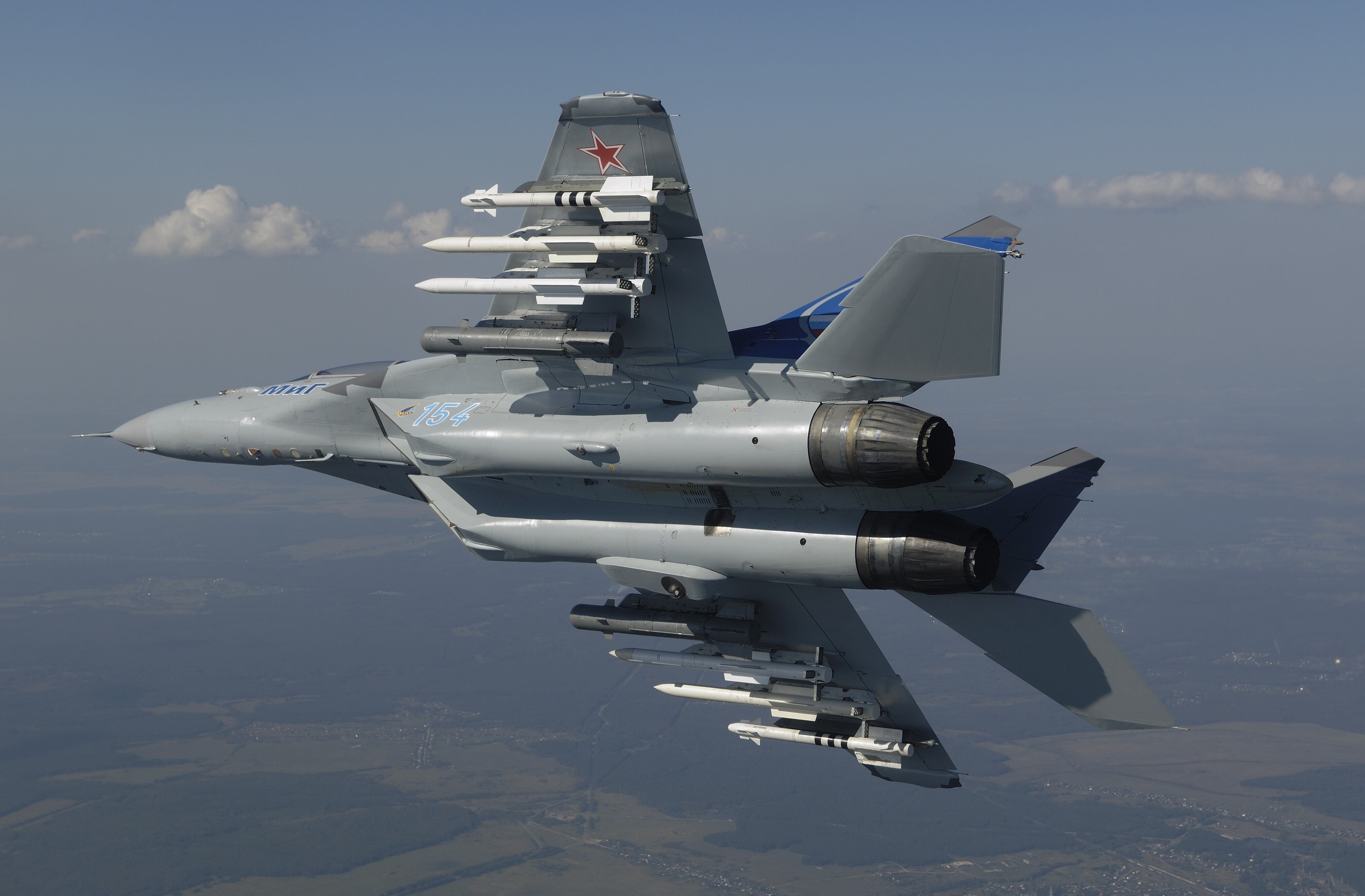 4K Image of a MIG-35 Fighter Jet in Flight HD Wallpaper