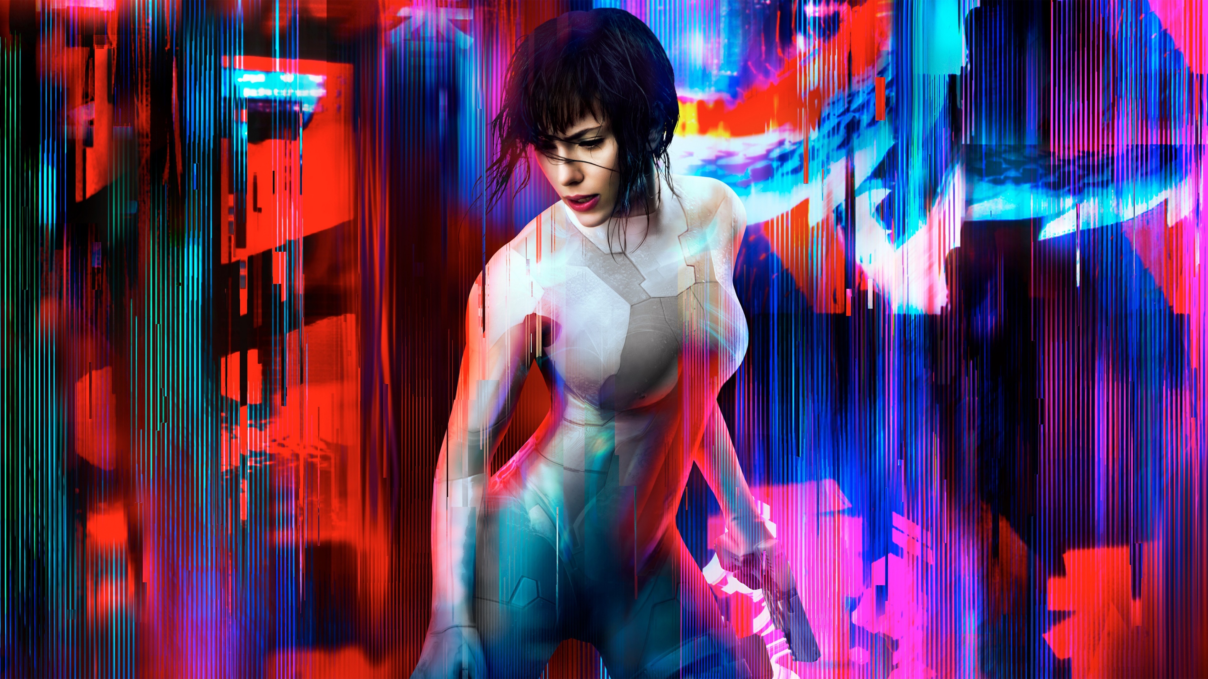 Major Mira Killian from Ghost in the Shell 4K HD Wallpaper