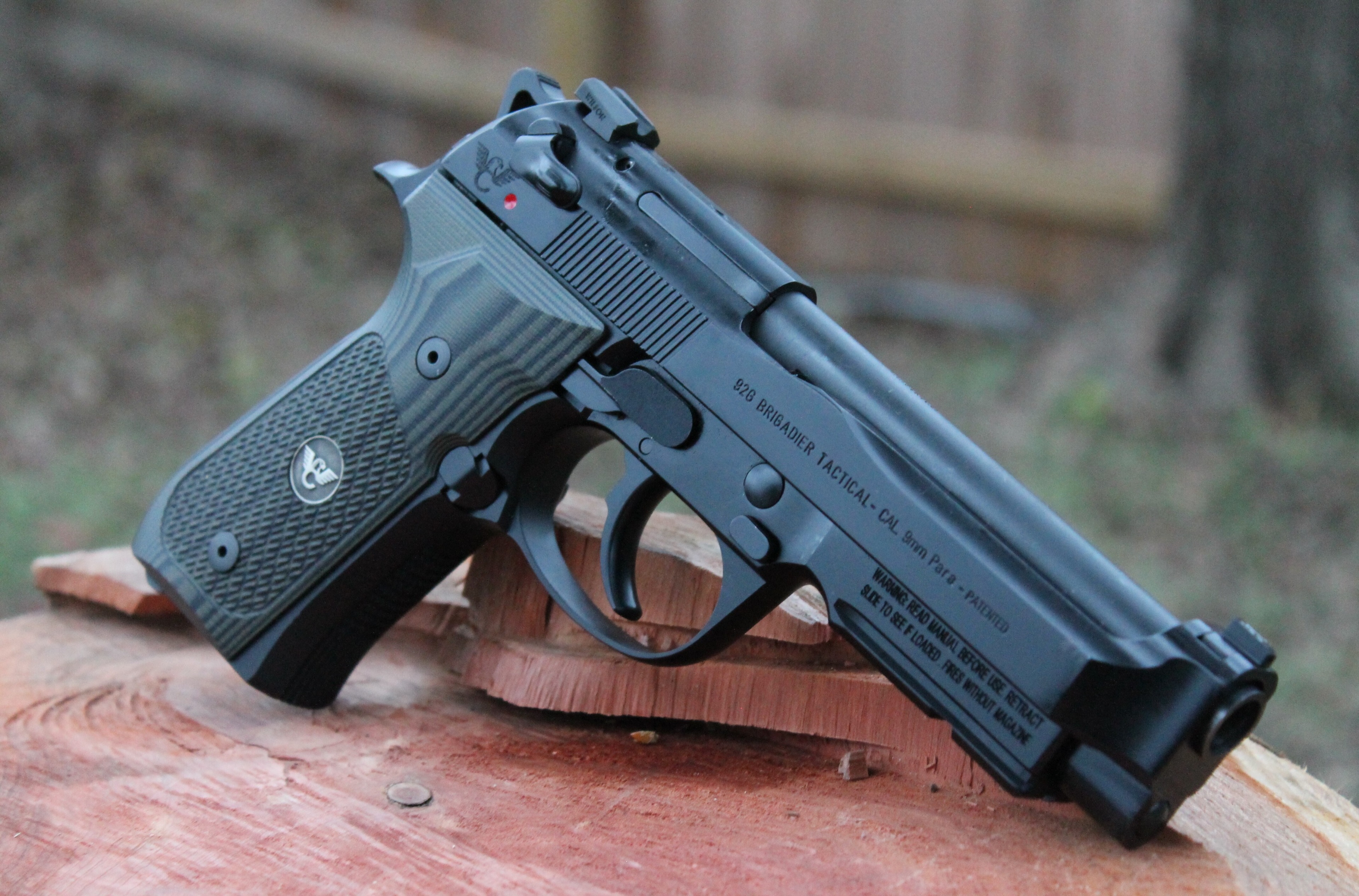 Beretta 92 Brigadier Tactical 4K HD Wallpaper