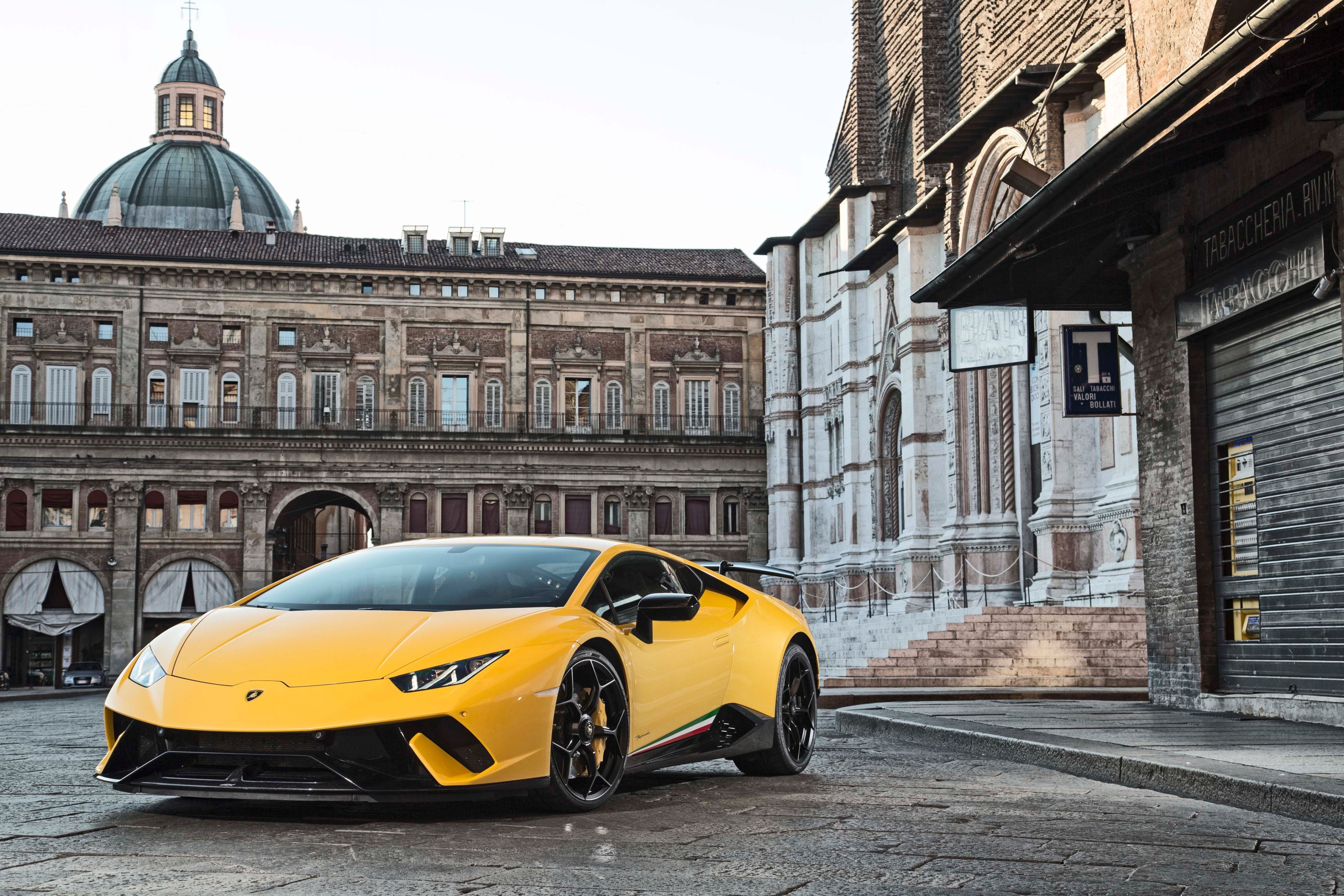 Yellow Lamborghini Huracan Performante 4K HD Wallpaper