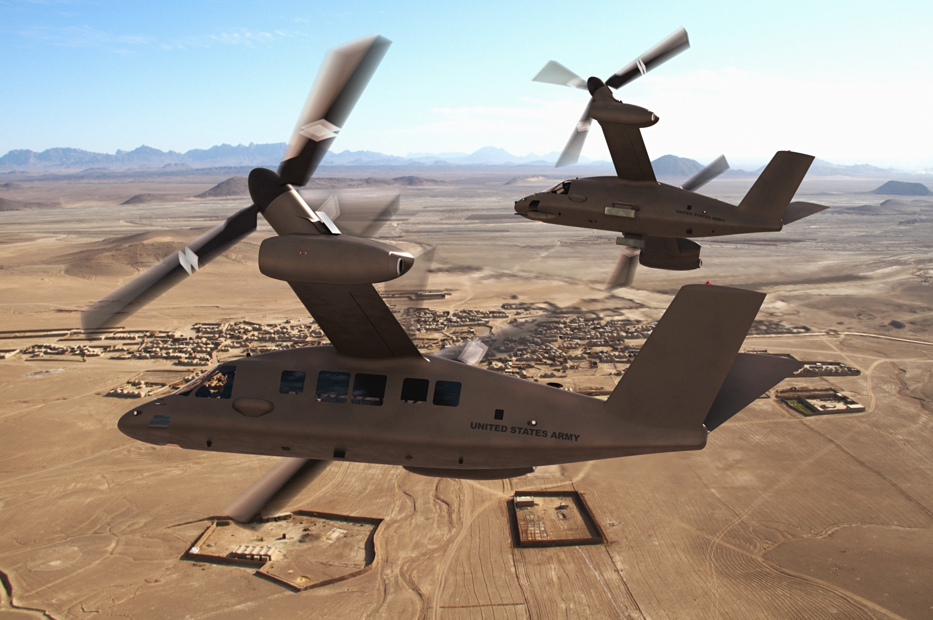 Bell V-280 Valor aircraft in flight HD Wallpaper