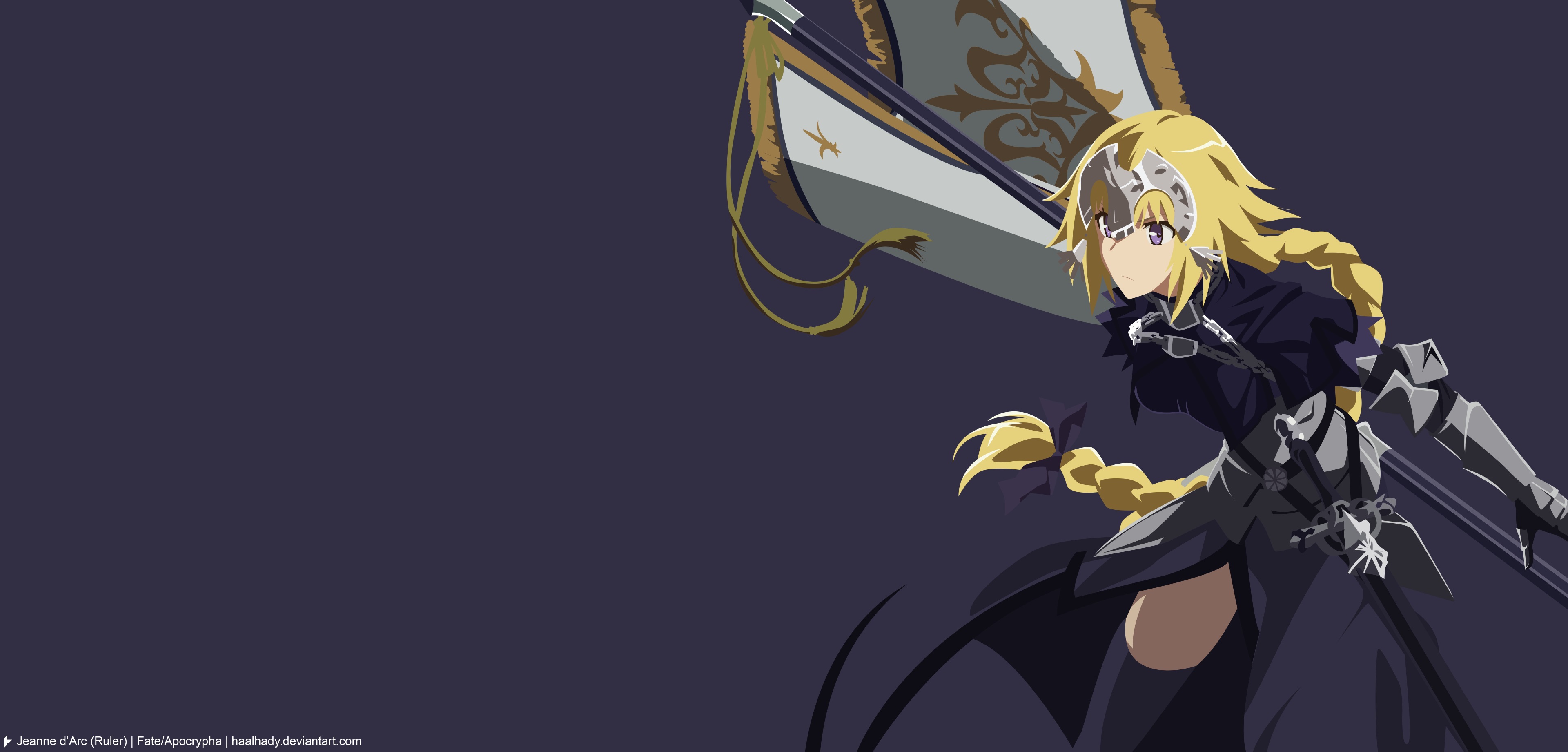Jeanne d'Arc (Ruler) from Fate/Apocrypha 4K HD Wallpaper