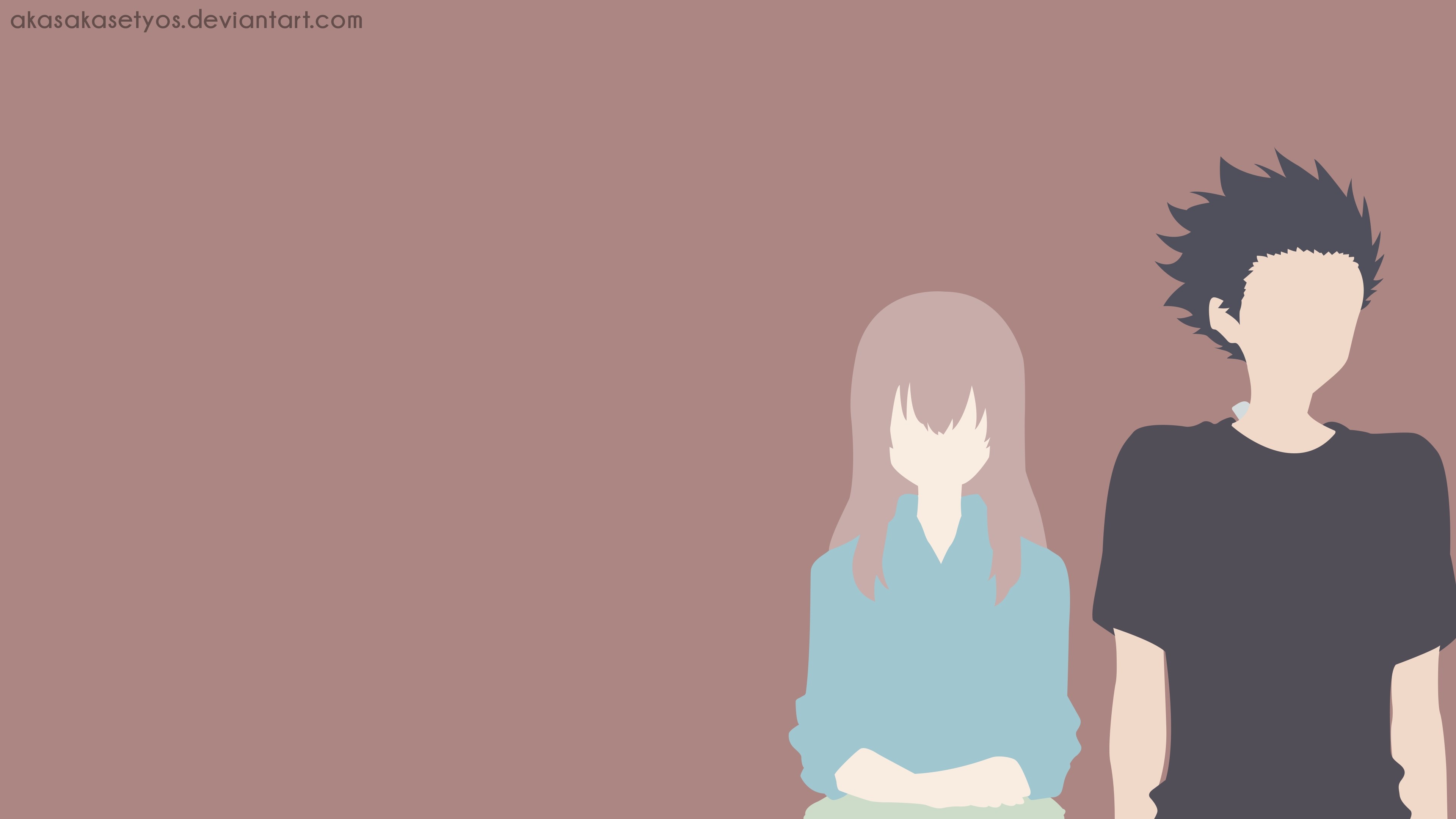 Shoya Ishida and Shouko Nishimiya from Koe no Katachi 4K HD Wallpaper