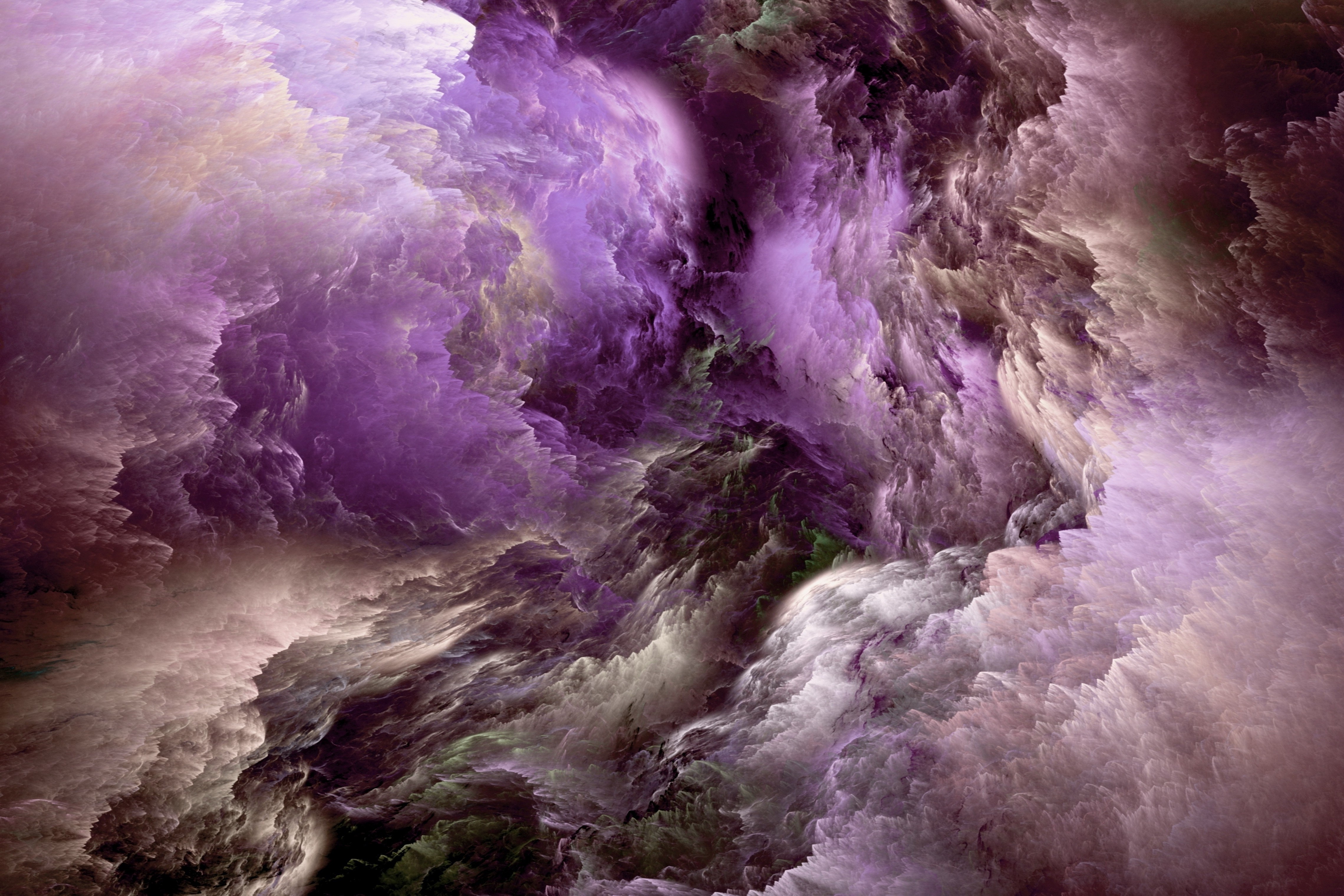 Abstract purple and pink clouds HD Wallpaper