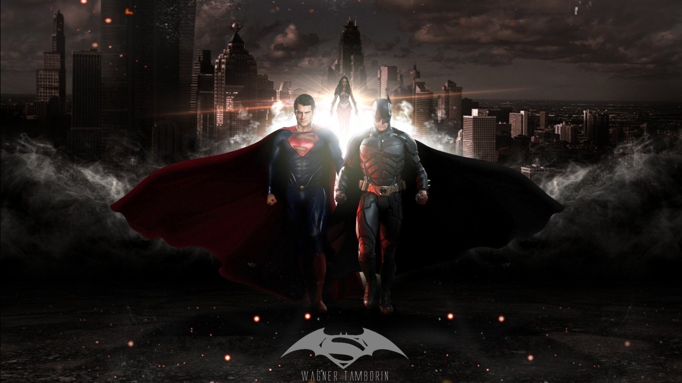 Superman and Batman from Batman v Superman: Dawn of Justice HD Wallpaper