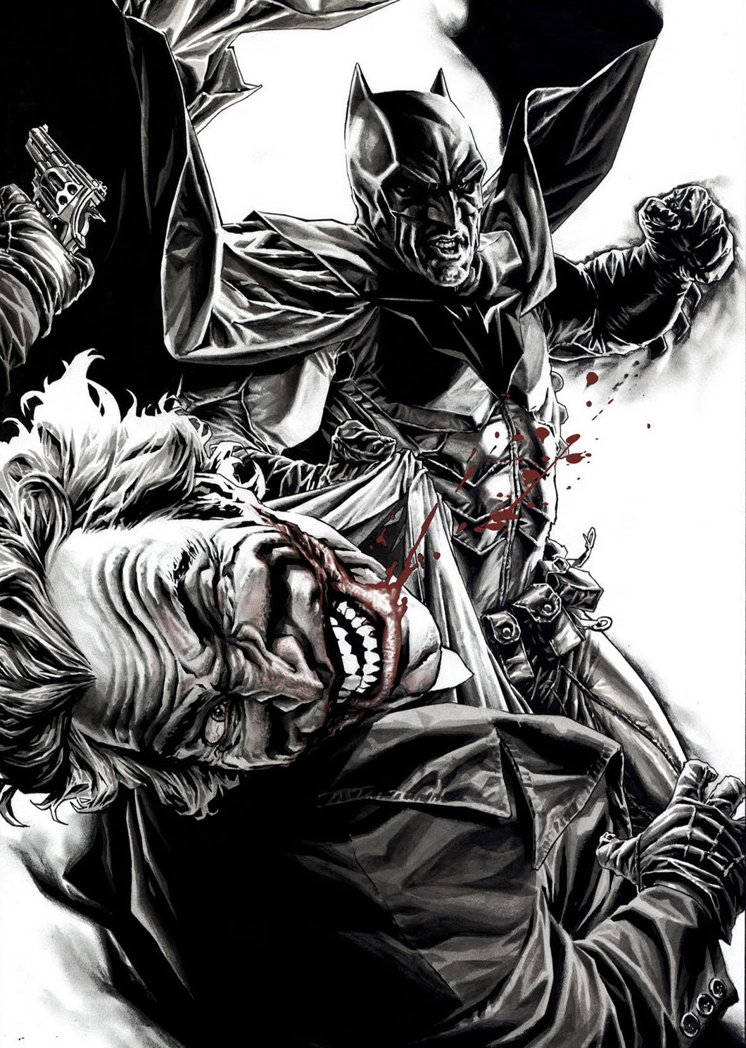 Batman fighting the Joker in DC Comics HD Wallpaper