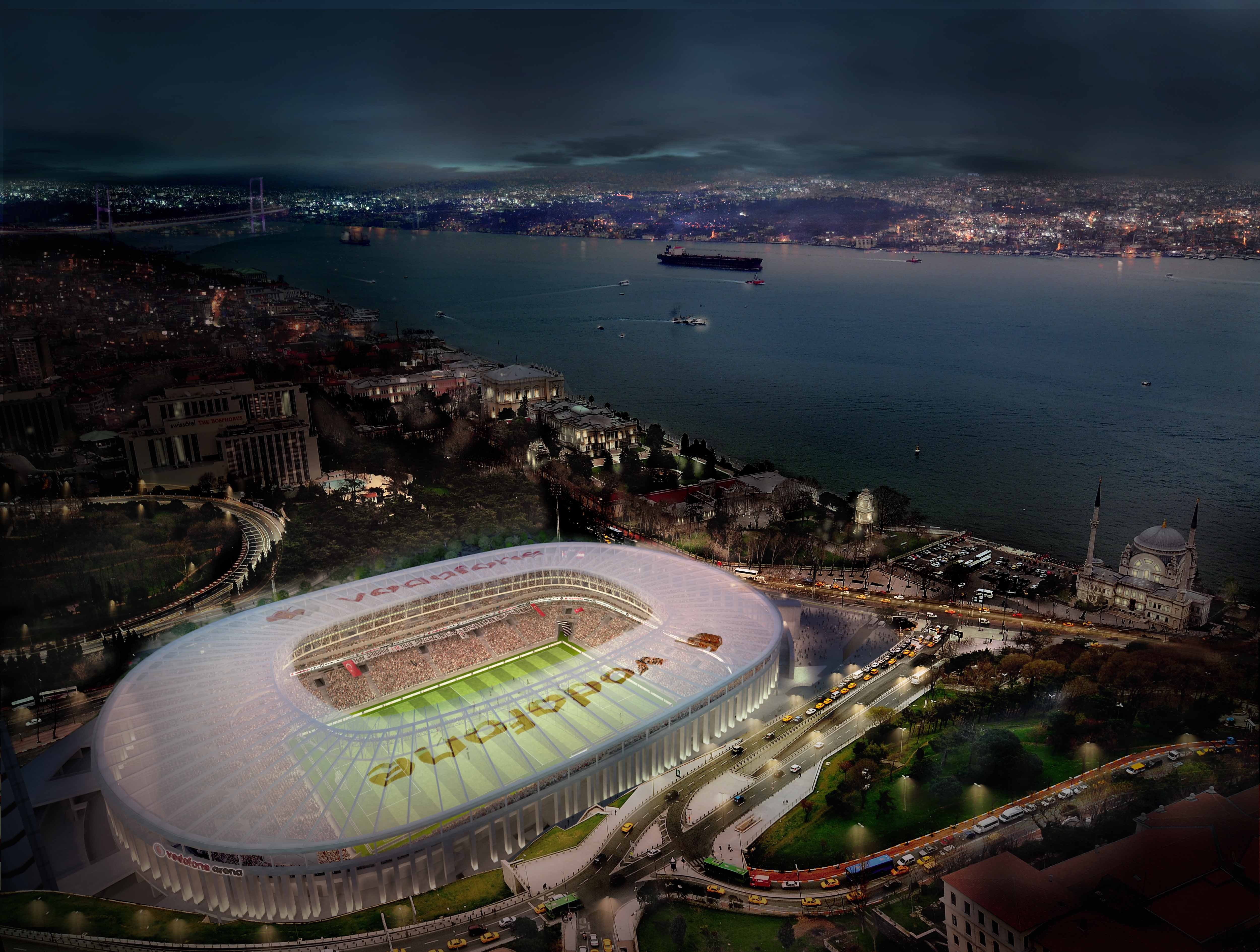Vodafone Arena Besiktas JK Soccer Stadium in Istanbul HD Wallpaper