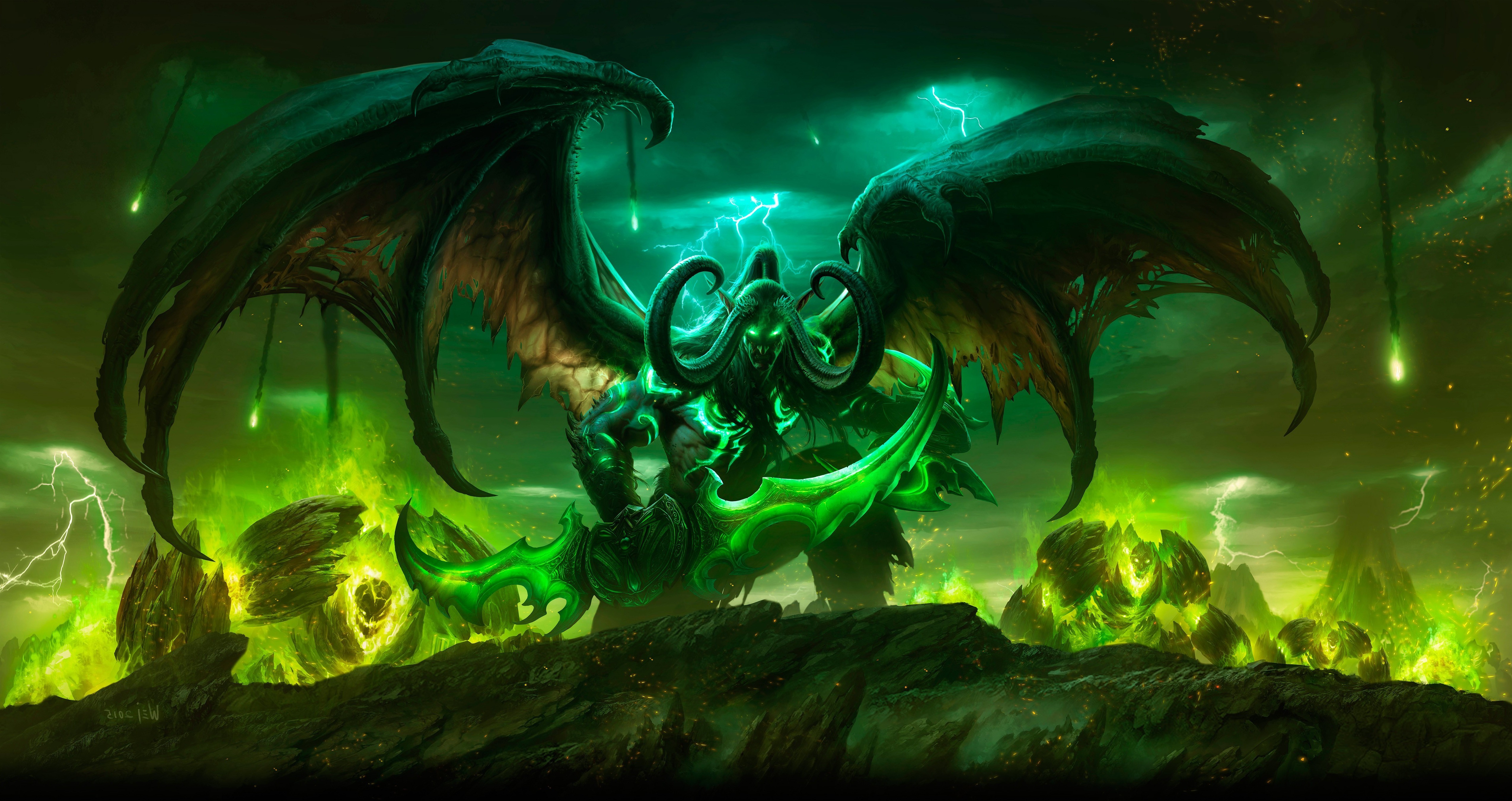 Illidan Stormrage from World of Warcraft Legion HD Wallpaper