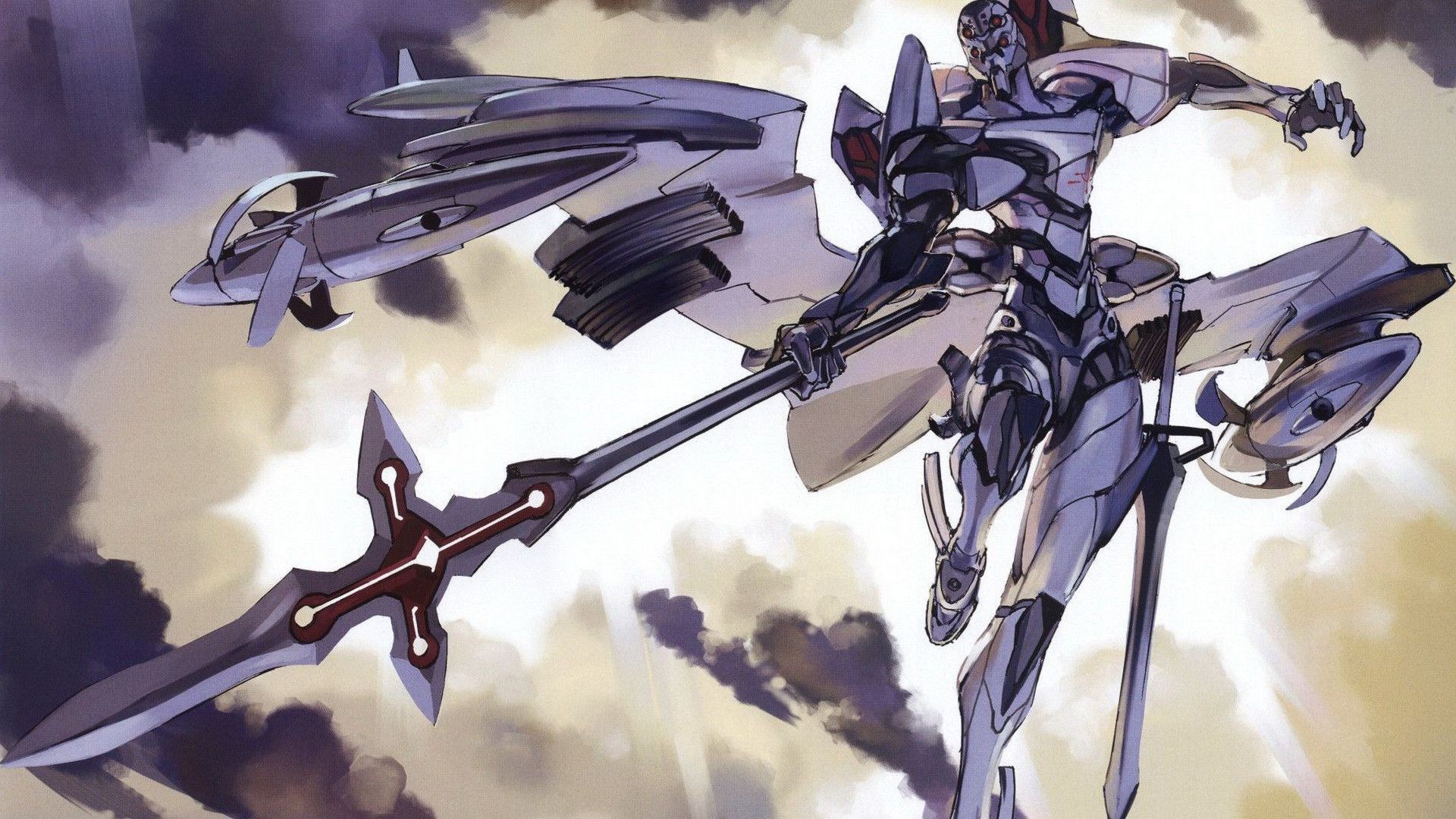 Eva Unit-00 from Neon Genesis Evangelion with Lance HD Wallpaper