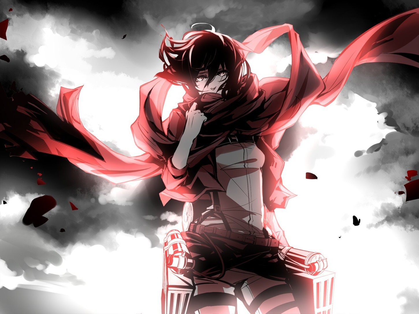 Mikasa Ackerman from Attack on Titan HD Wallpaper