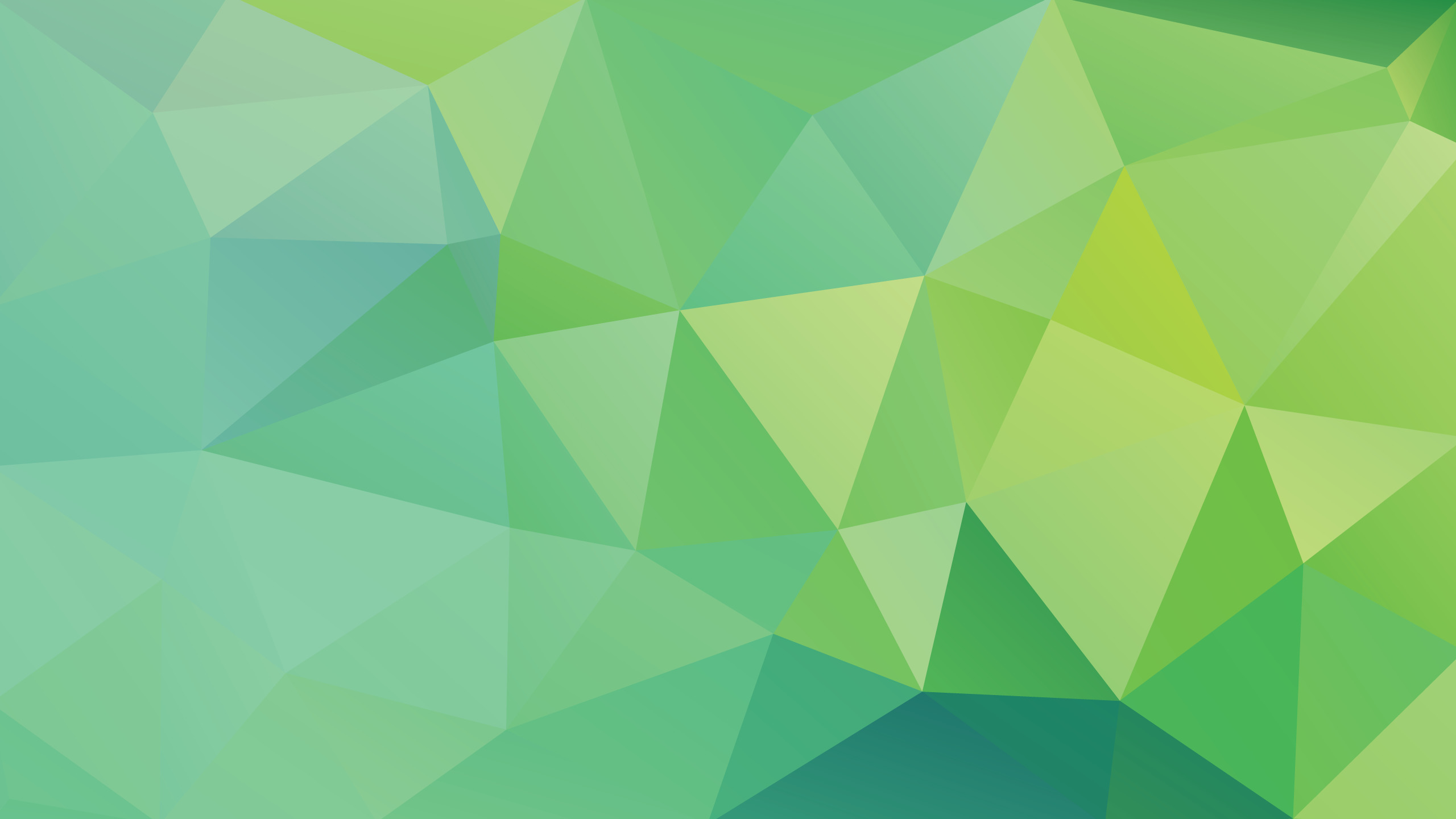 Green and blue low poly geometric pattern HD Wallpaper