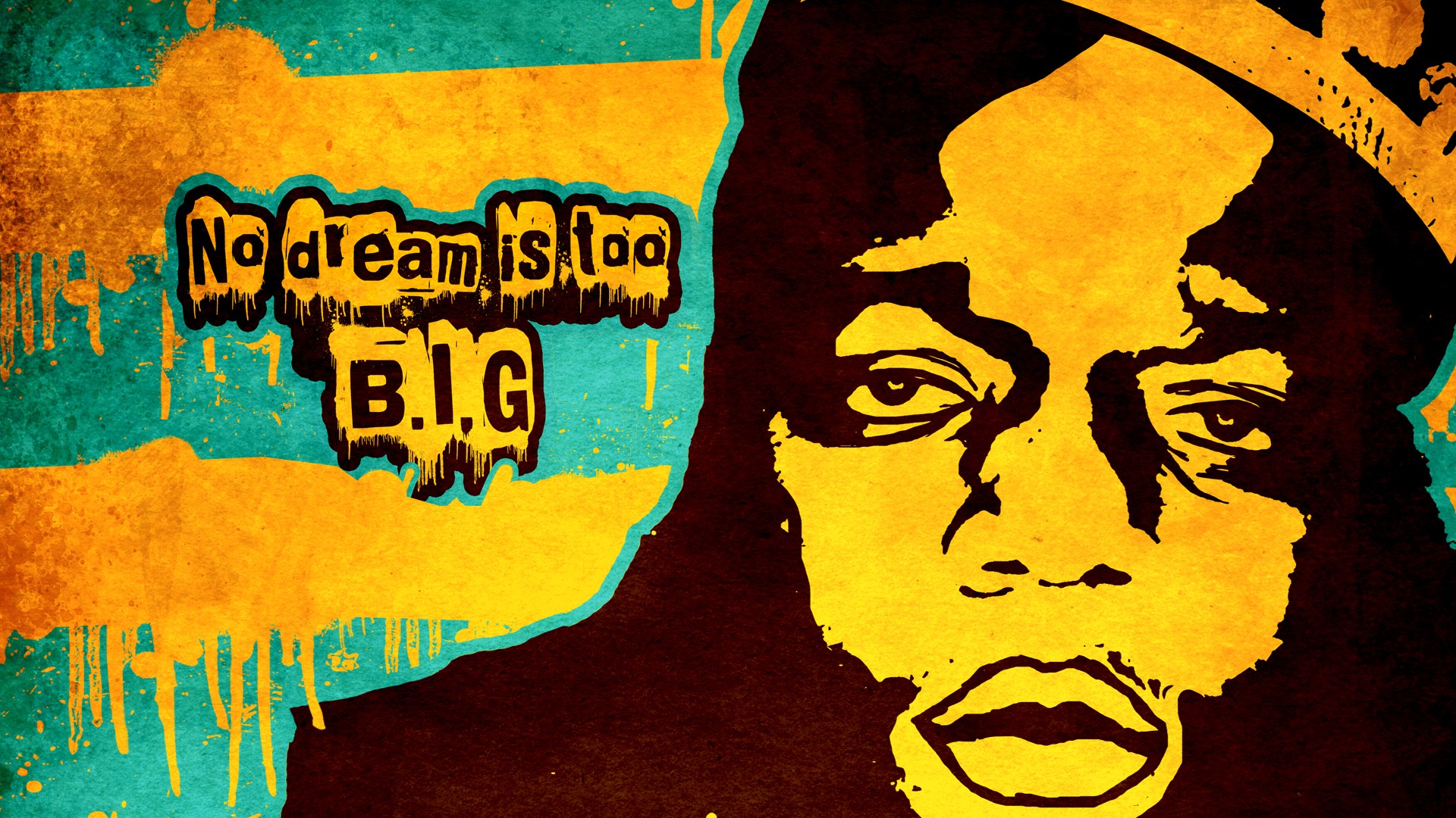 The Notorious B.I.G. with quote HD Wallpaper