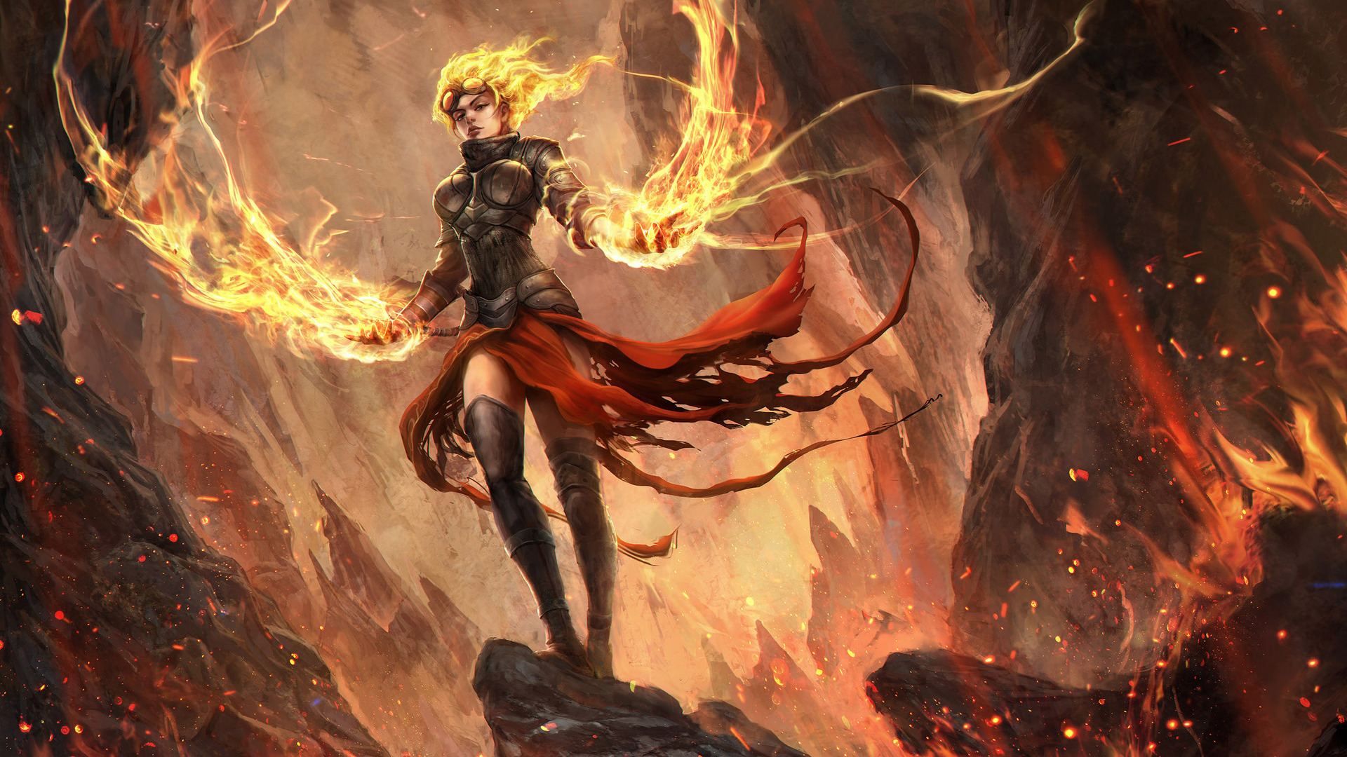 Chandra Nalaar from Magic the Gathering HD Wallpaper