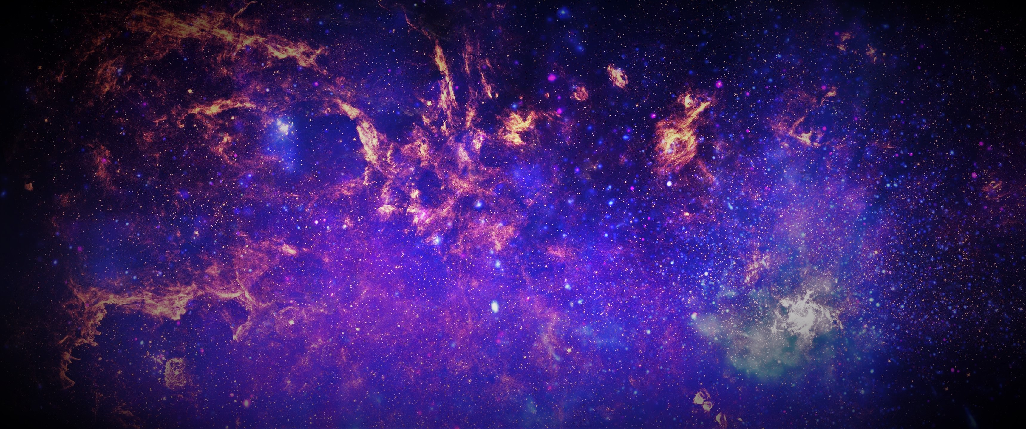 Vast galaxy with nebulae and stars HD Wallpaper
