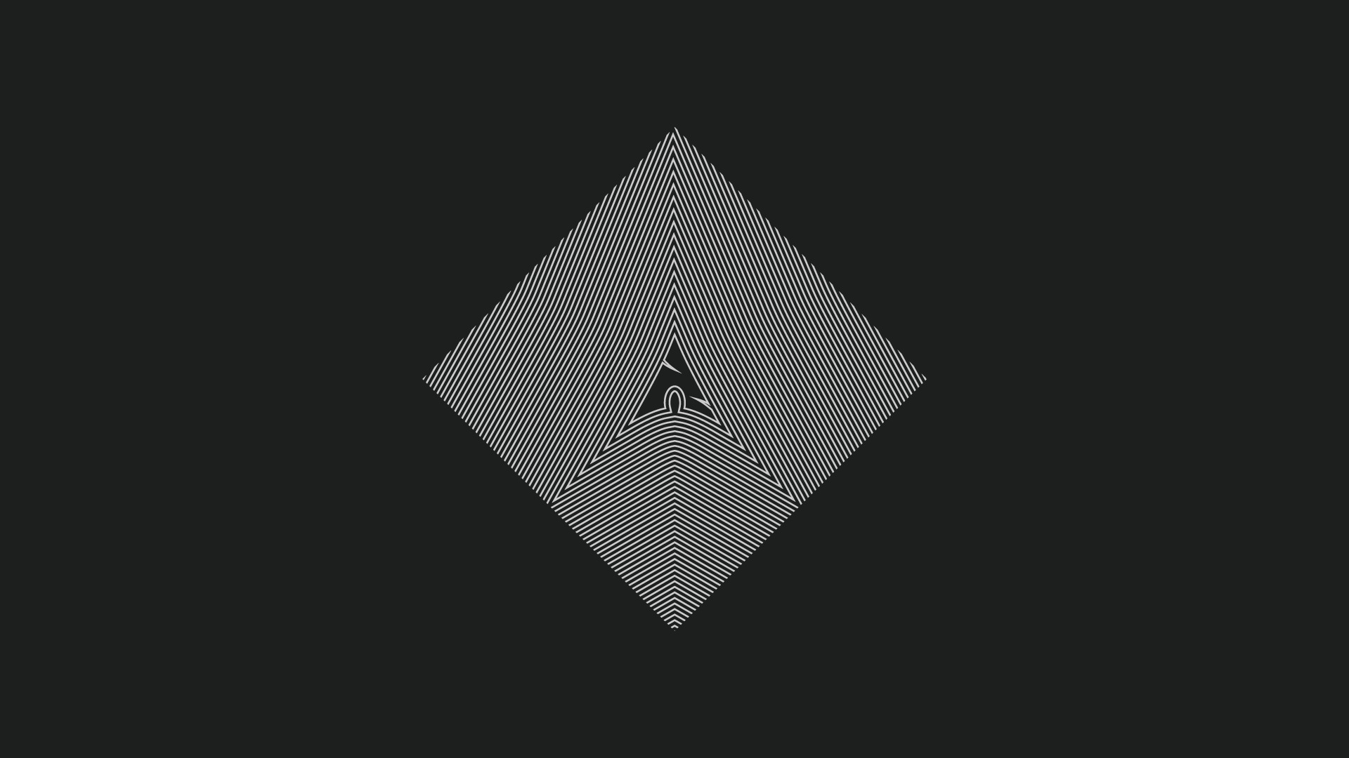 Arch Linux logo on a black background HD Wallpaper