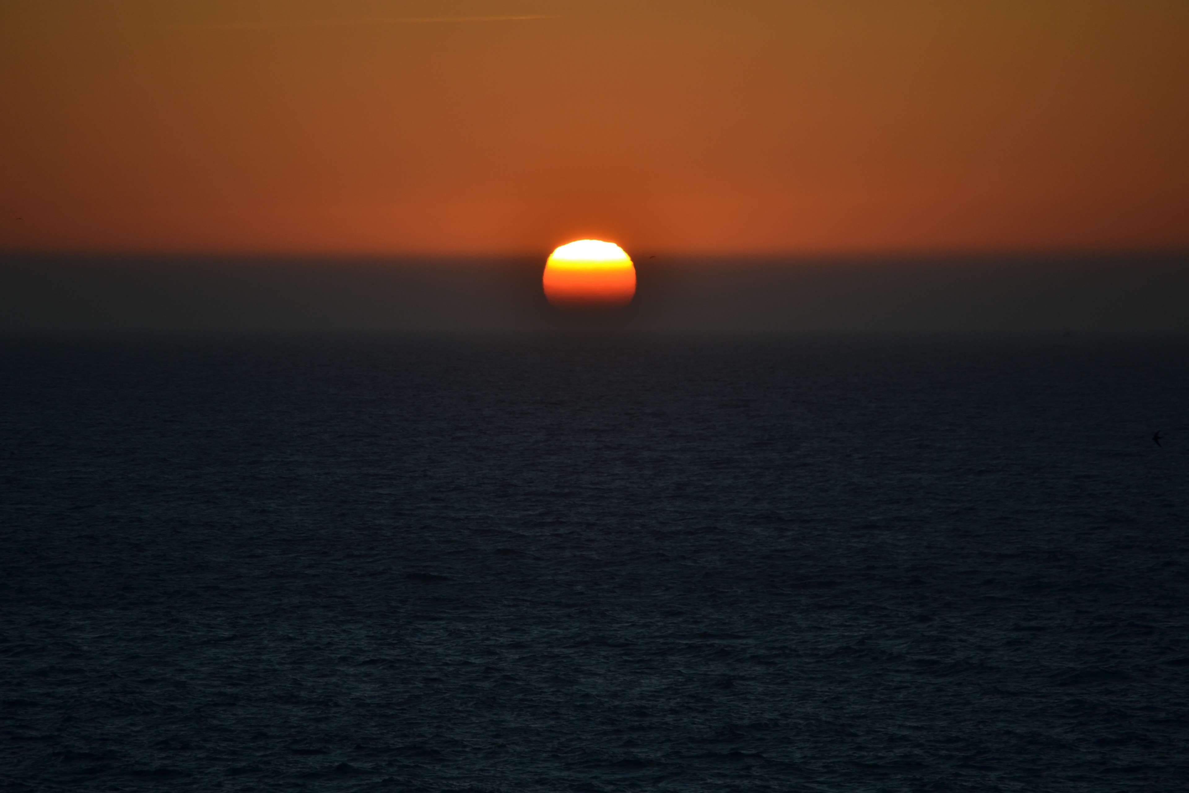 Sunset over the sea 4K HD Wallpaper