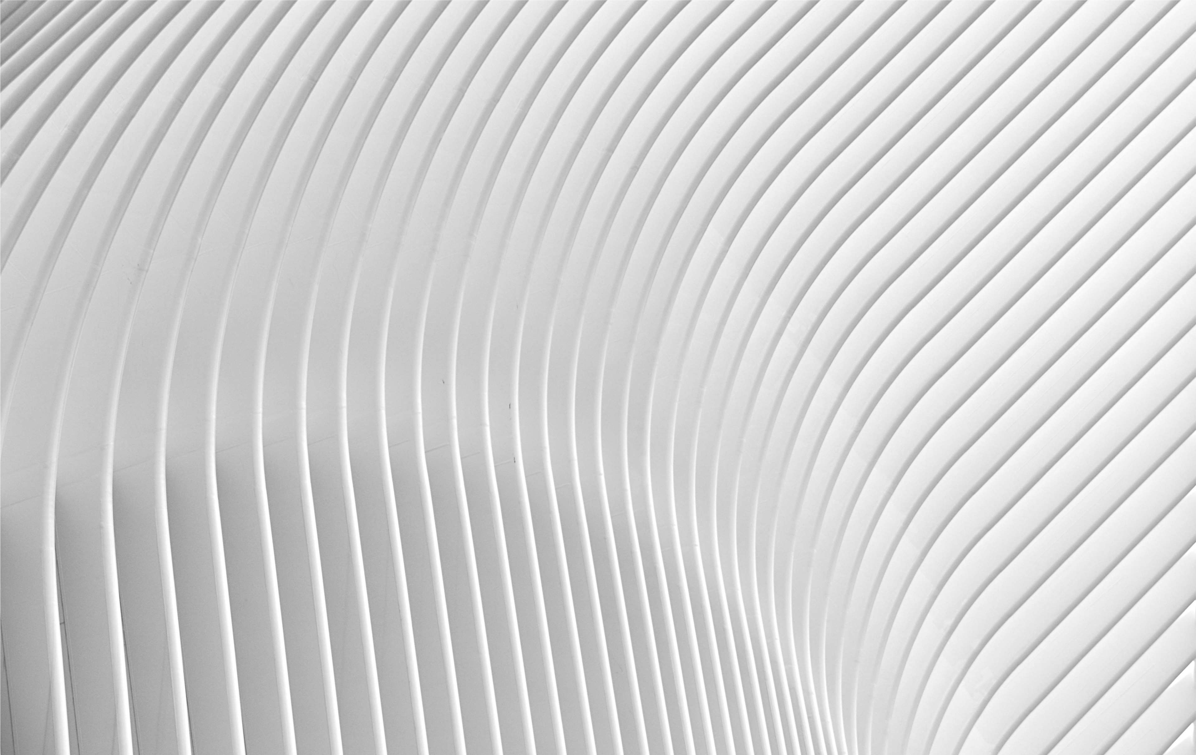 Abstract architectural facade with curved white lines HD Wallpaper