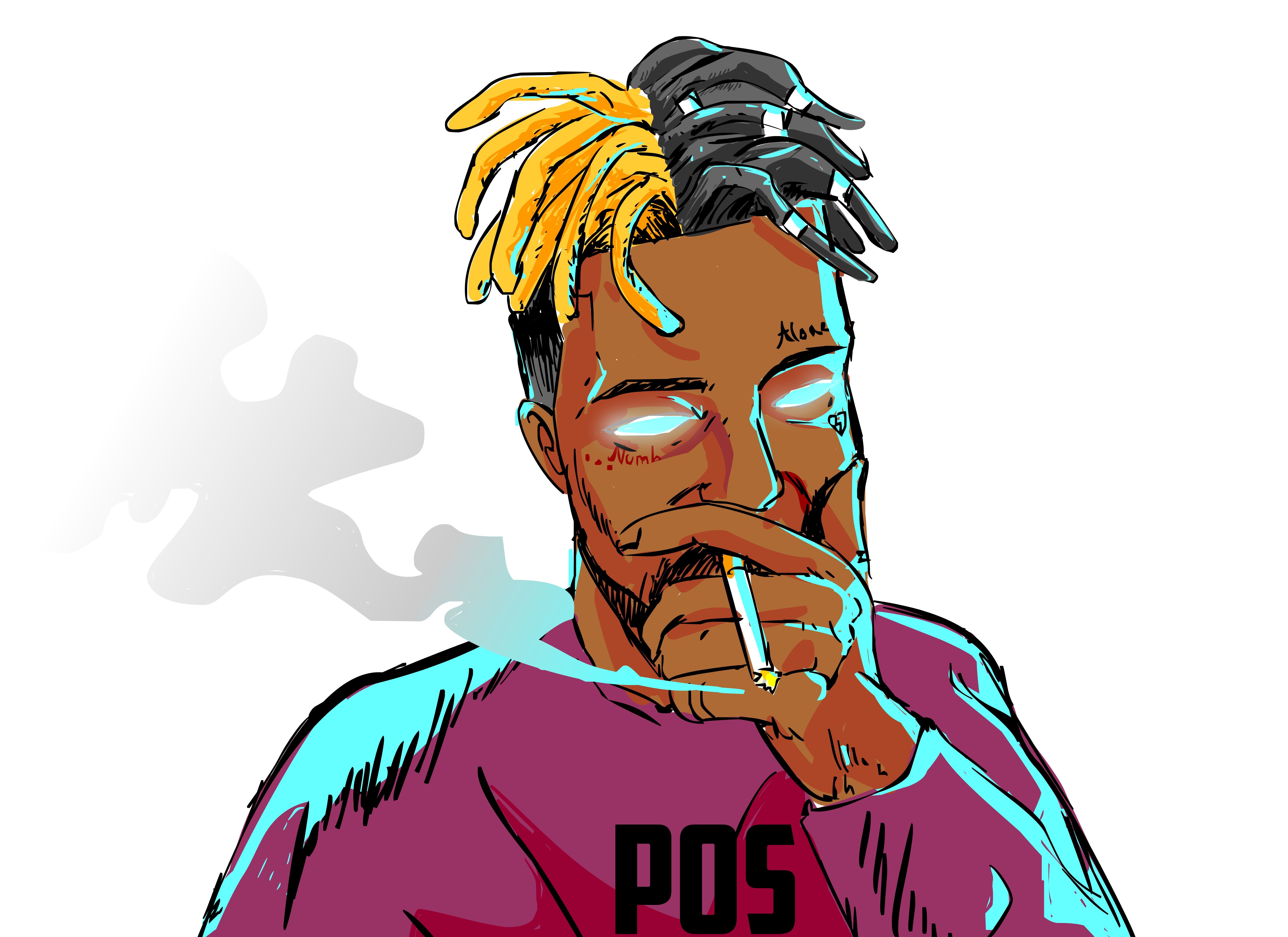 XXXTentacion Digital Artwork in 4K HD Wallpaper