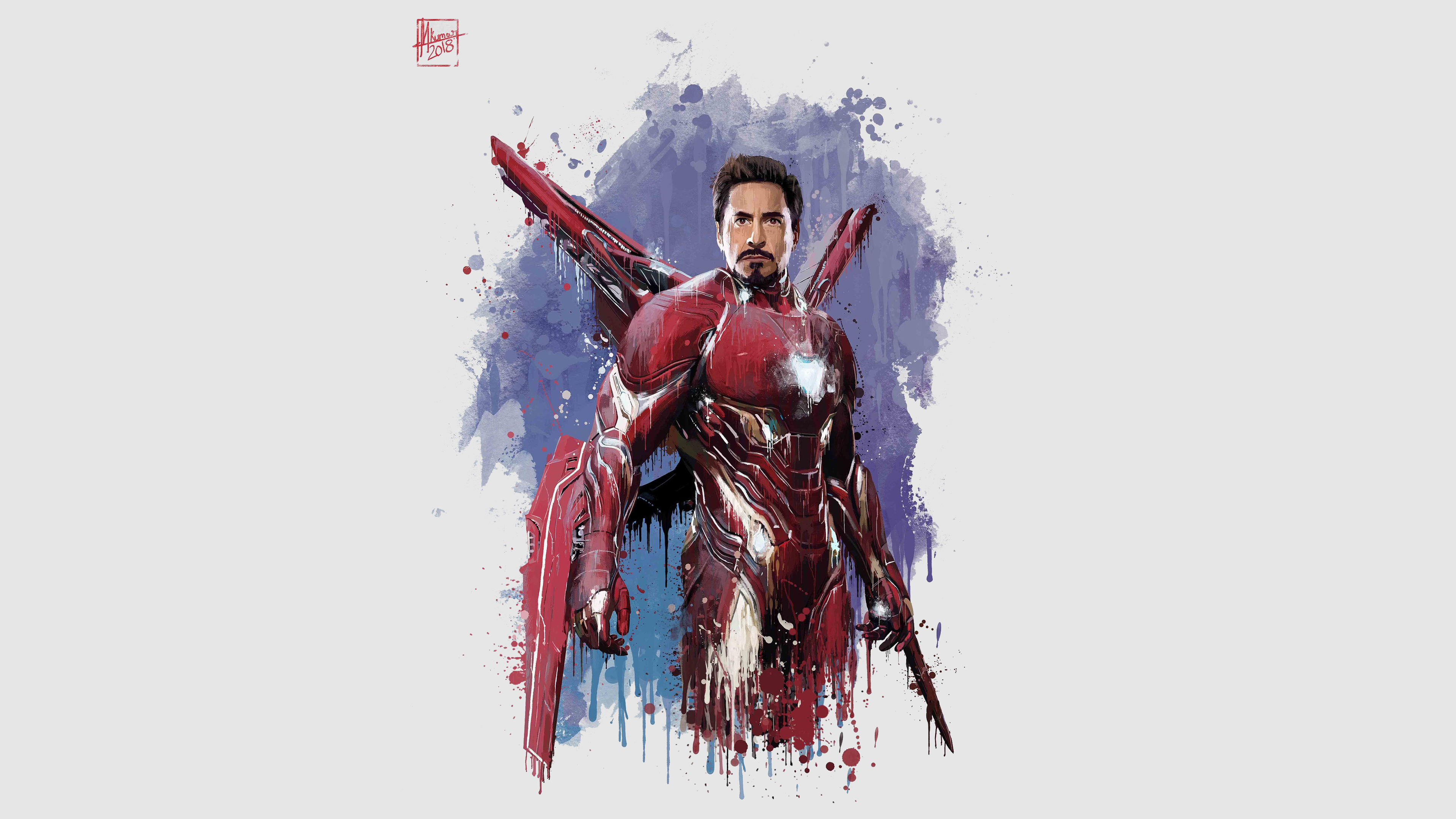 Iron Man from Avengers Infinity War digital art HD Wallpaper