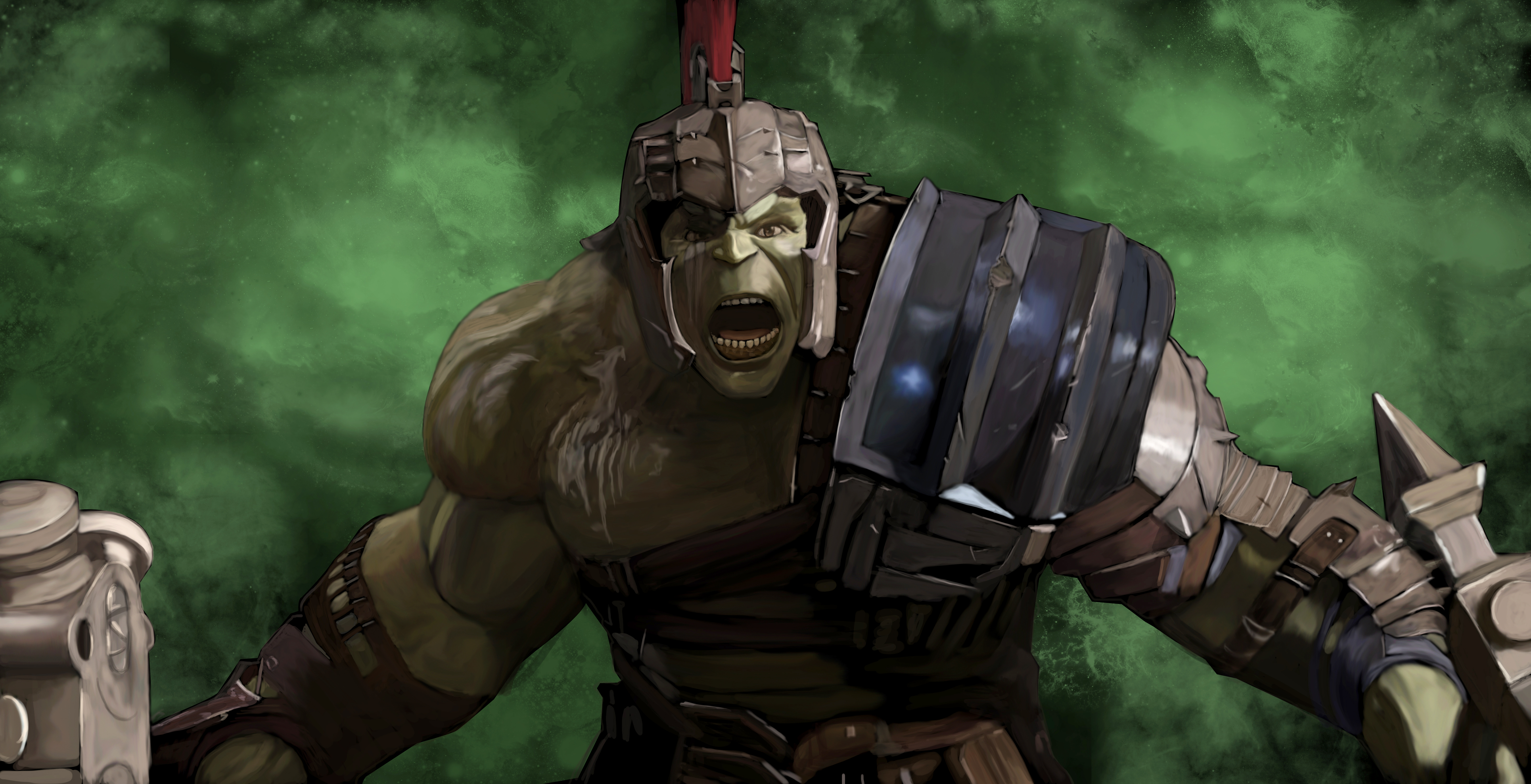 Hulk from Thor Ragnarok artwork HD Wallpaper