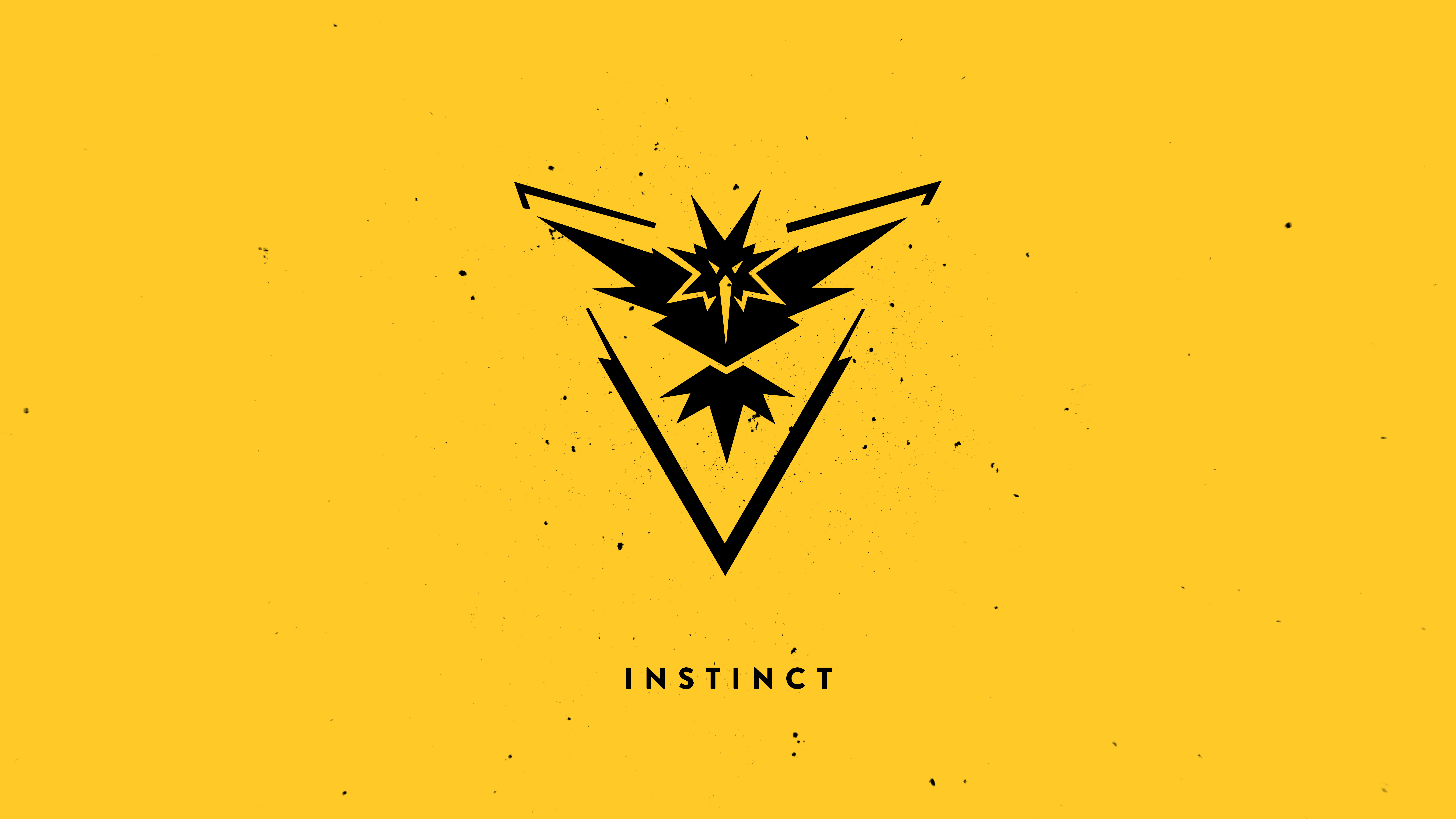 Team Instinct logo from Pokemon Go 4K HD Wallpaper