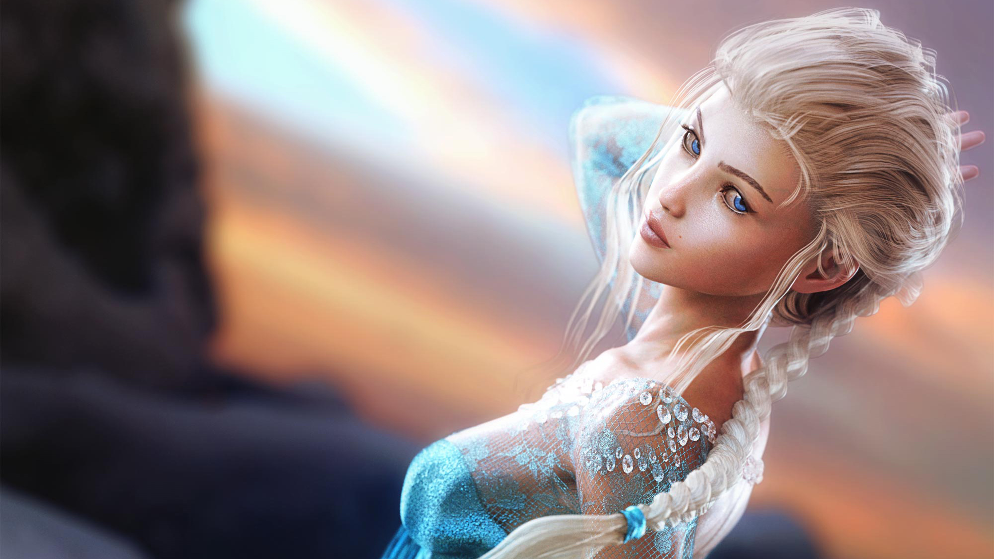 Elsa from Frozen digital art HD Wallpaper