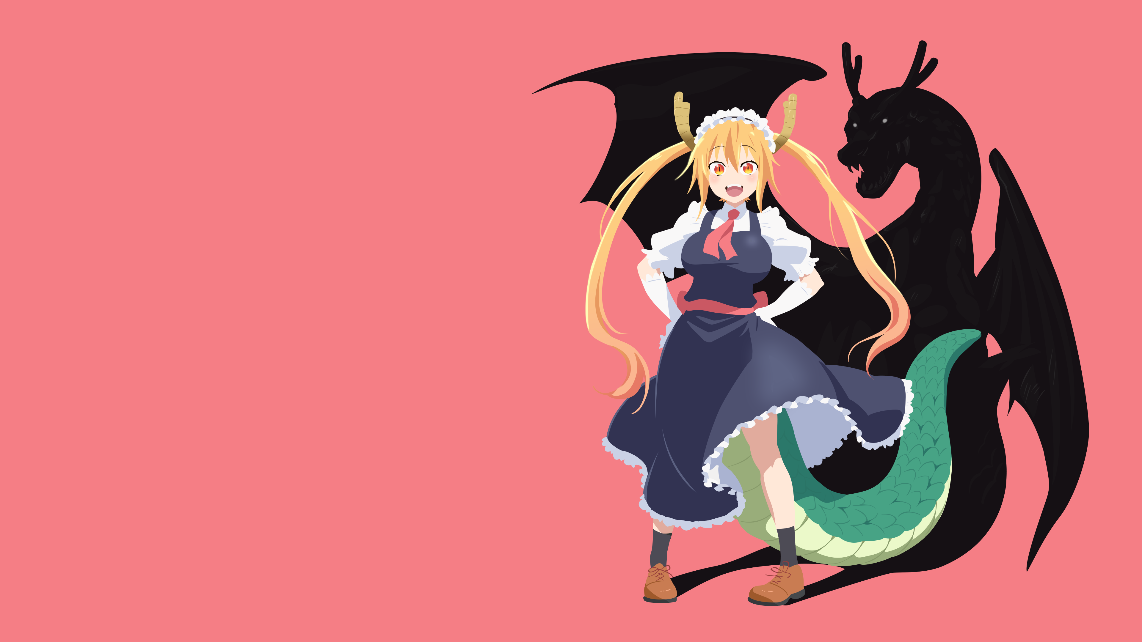 Tohru from Miss Kobayashi's Dragon Maid 4K HD Wallpaper
