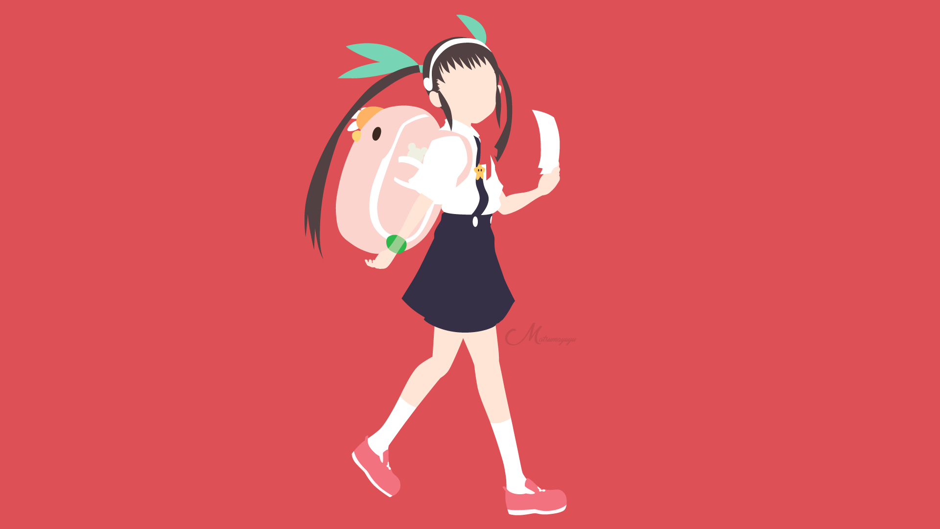 Mayoi Hachikuji from Nisemonogatari HD Wallpaper
