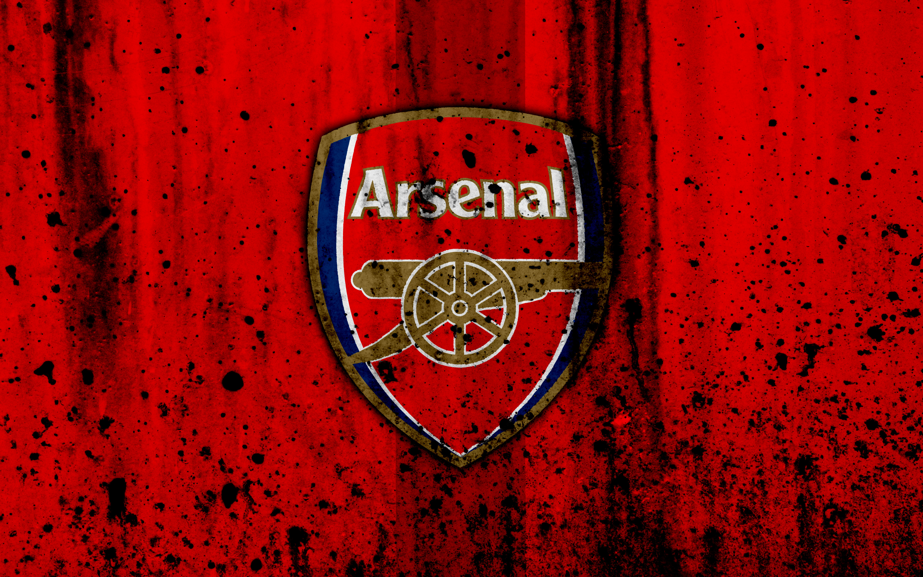 Arsenal F.C. Logo on Red Background HD Wallpaper