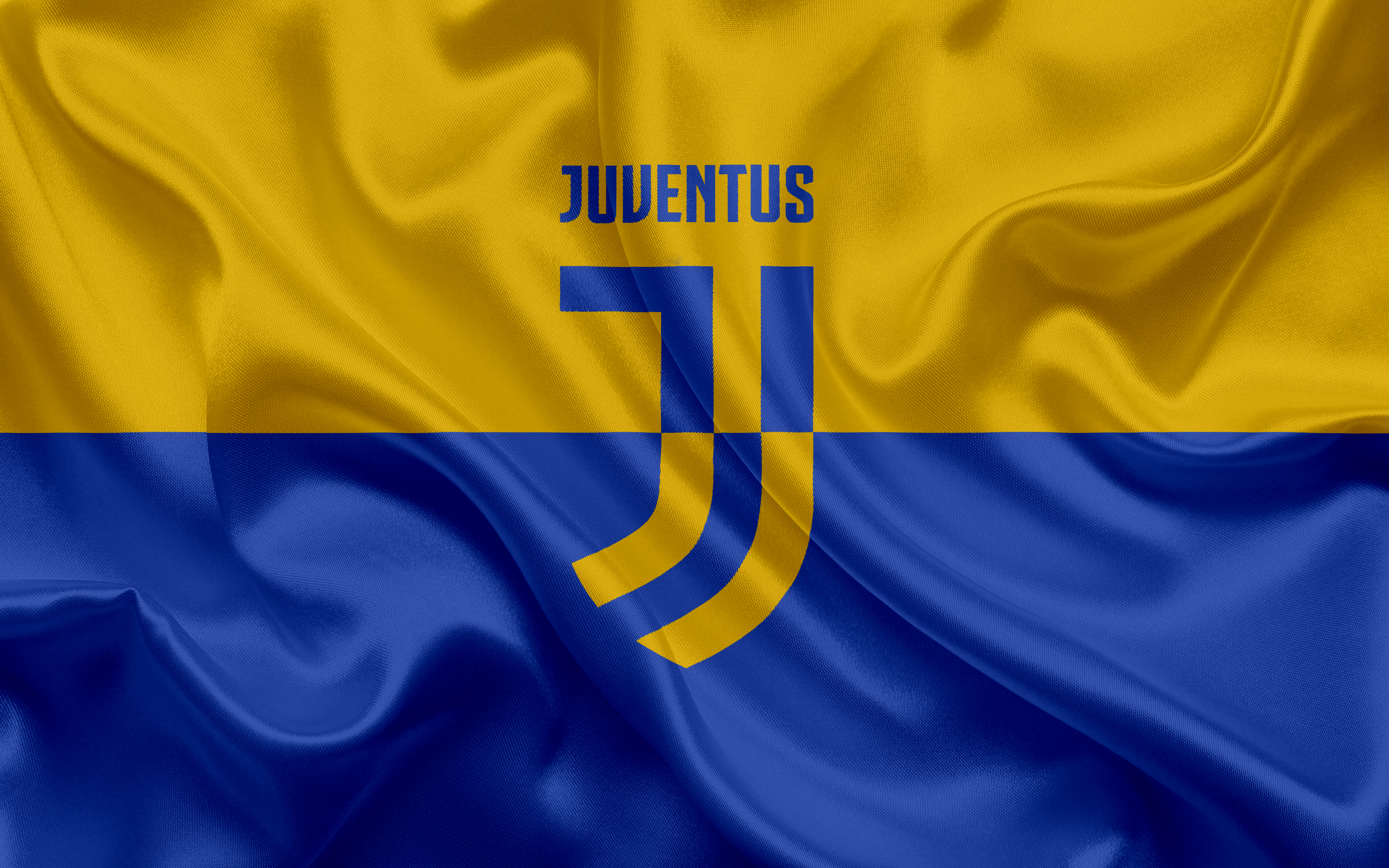 Juventus F.C. logo on a flag HD Wallpaper