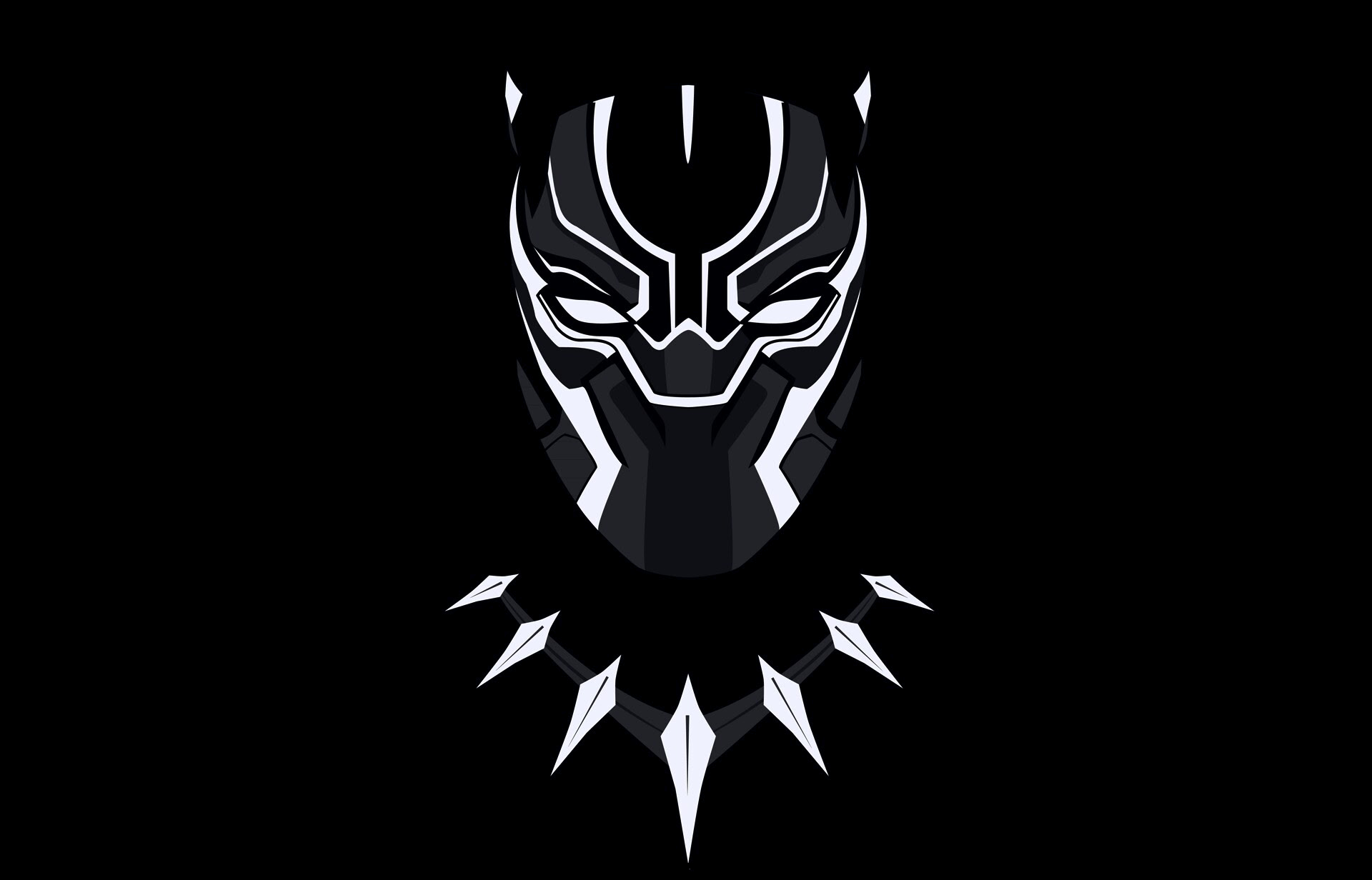 Black Panther mask and necklace from Marvel Comics HD Wallpaper