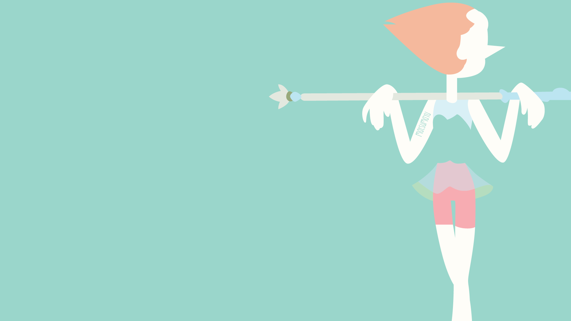 Pearl from Steven Universe holding a spear HD Wallpaper